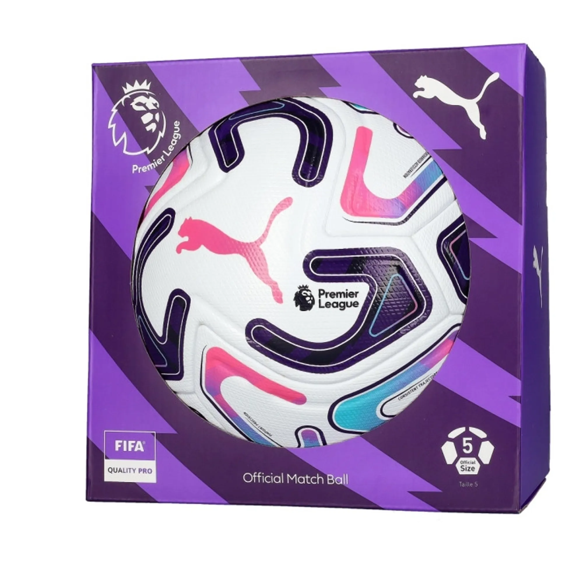 PUMA STELLAR NITRO Ultimate Premier League Reactivity Ball (FIFAÂ® Quality Pro) in White | Size 5