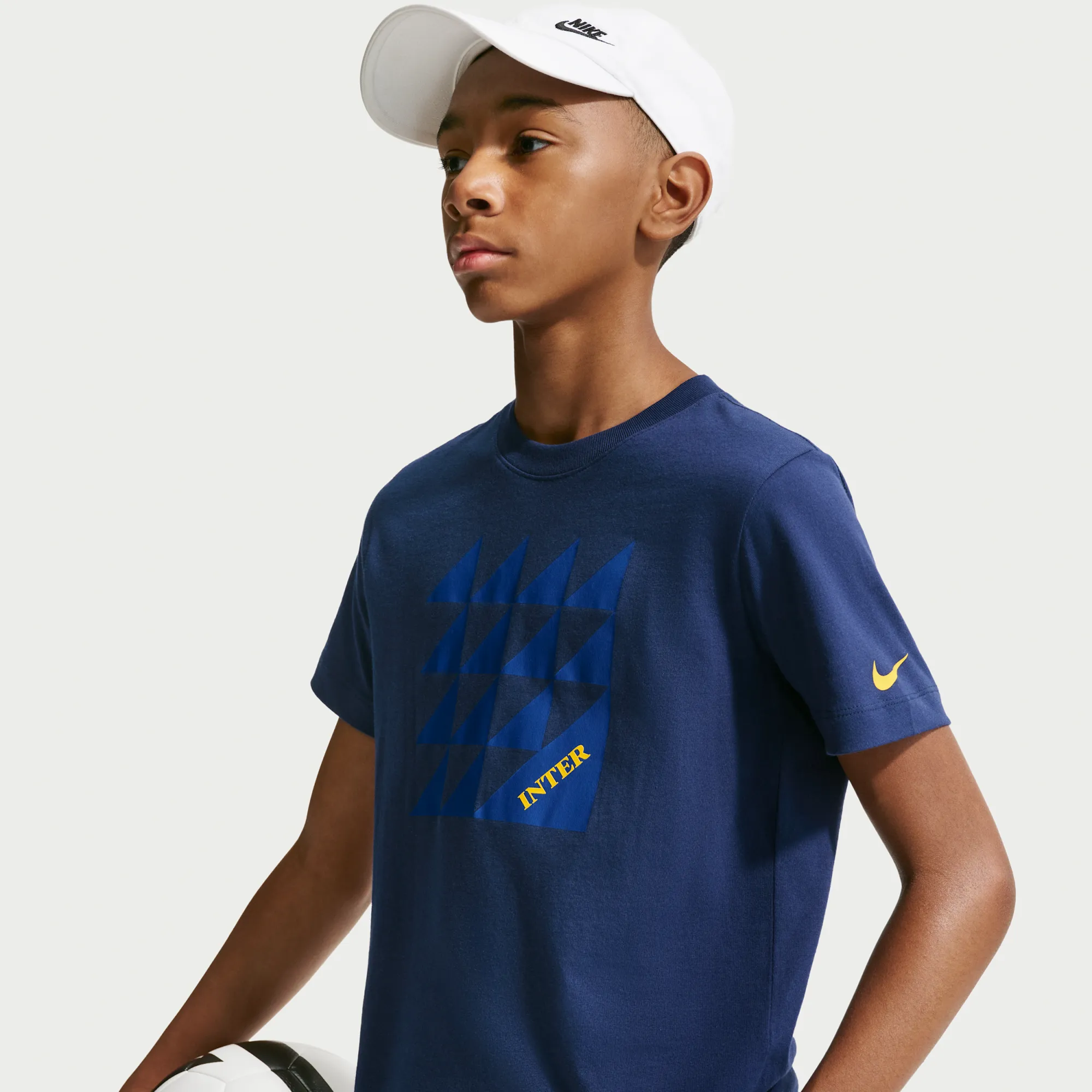 Inter Milan Club Older Kids' Nike Football T-shirt - Blue