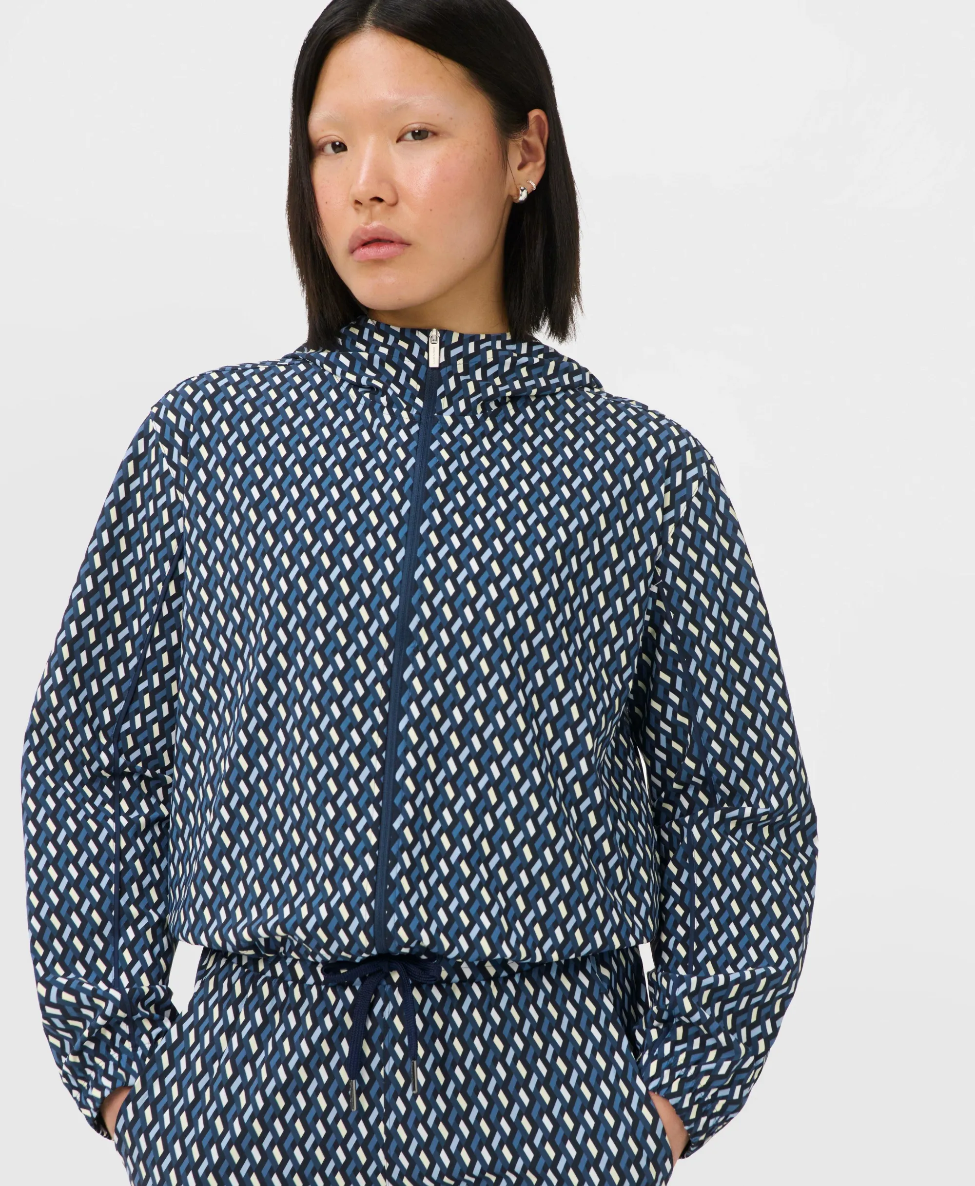 Sweaty Betty Explorer Cropped Zip Up, Blue, Women's XL