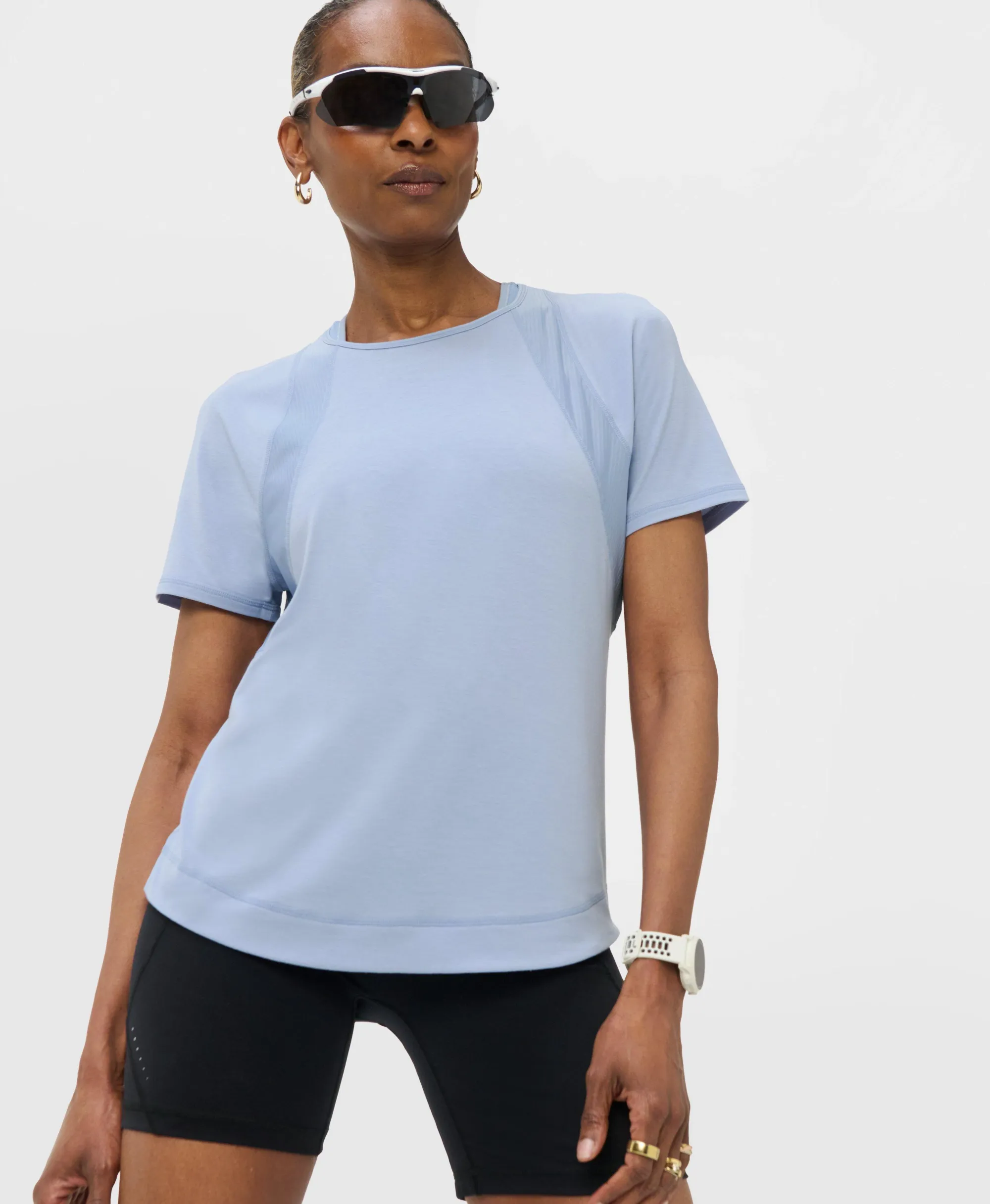 Sweaty Betty Breathe Easy Mesh T-Shirt, Blue, Women's S