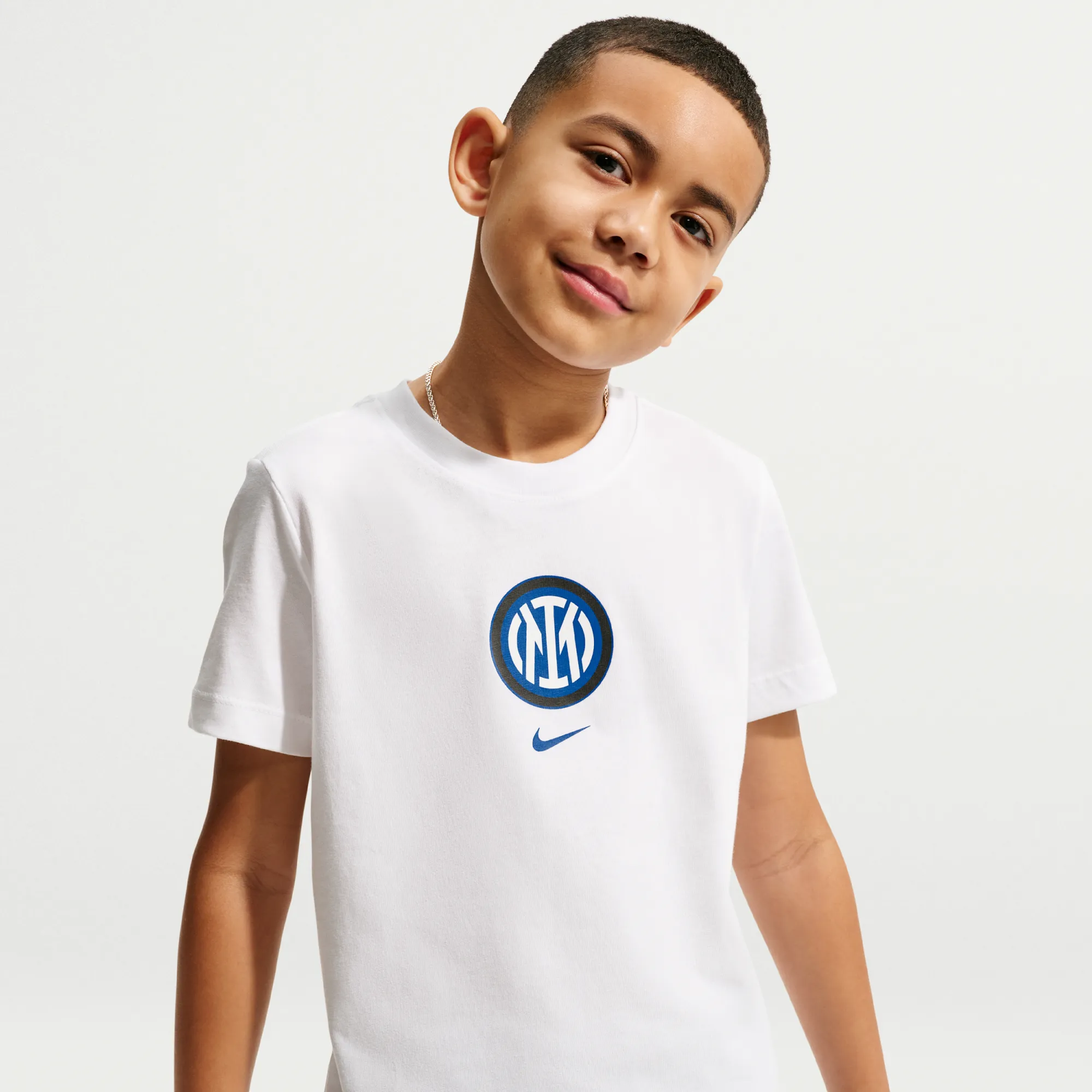 Inter Milan Older Kids' Nike Football T-Shirt - White