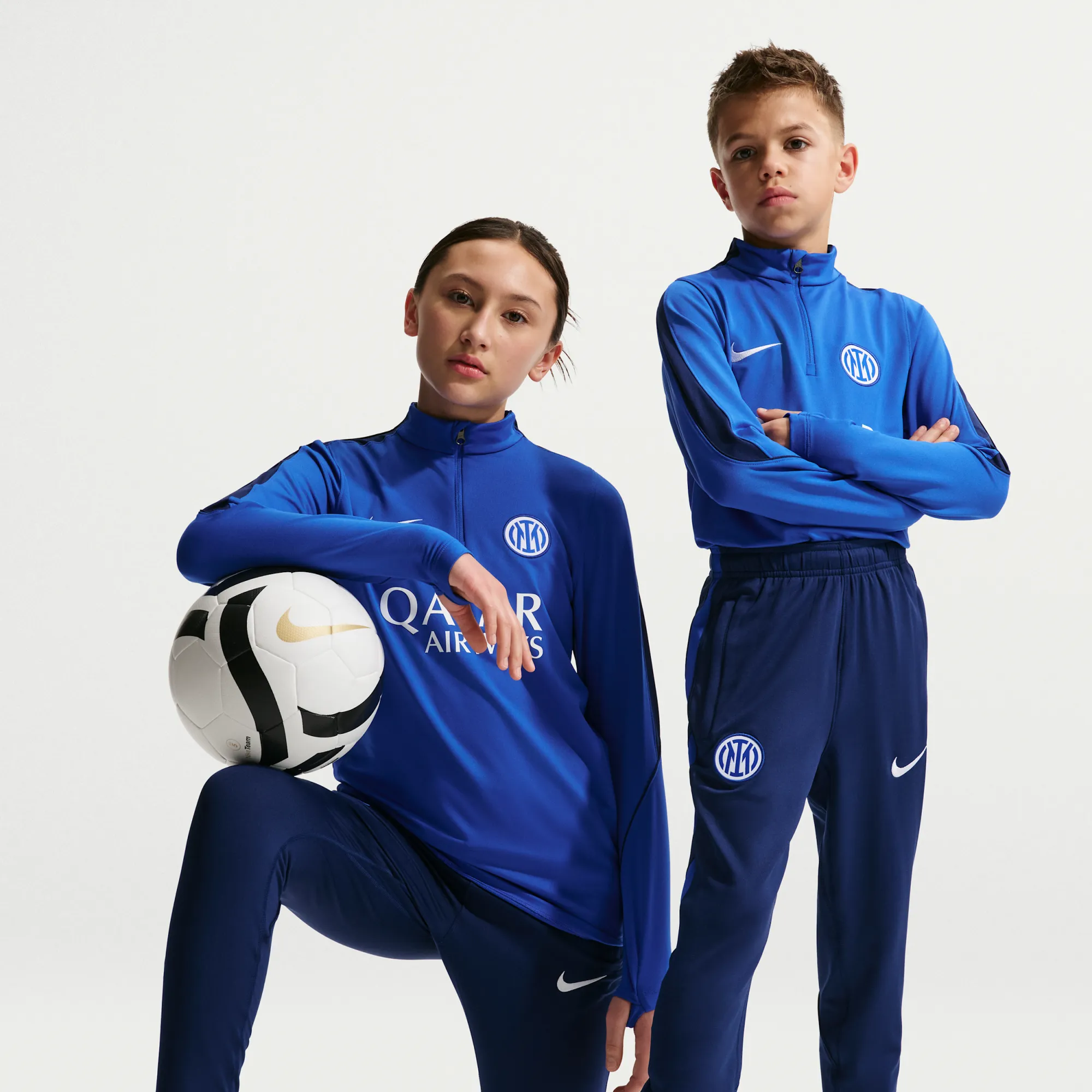 Inter Milan Strike Older Kids' Nike Dri-FIT Football Knit Pants - Blue