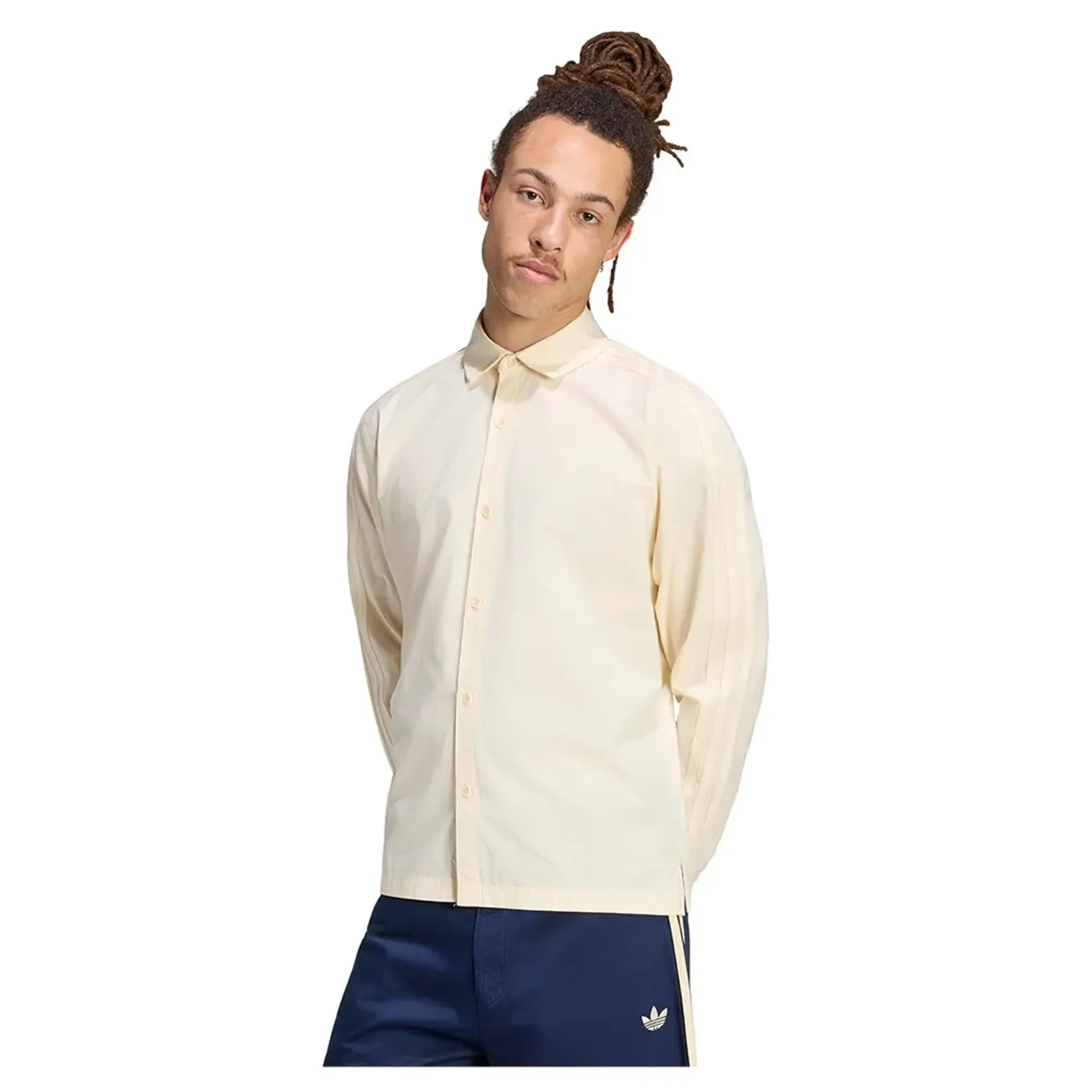 Adidas Originals 3 Stripes Button Up Long Sleeve Shirt