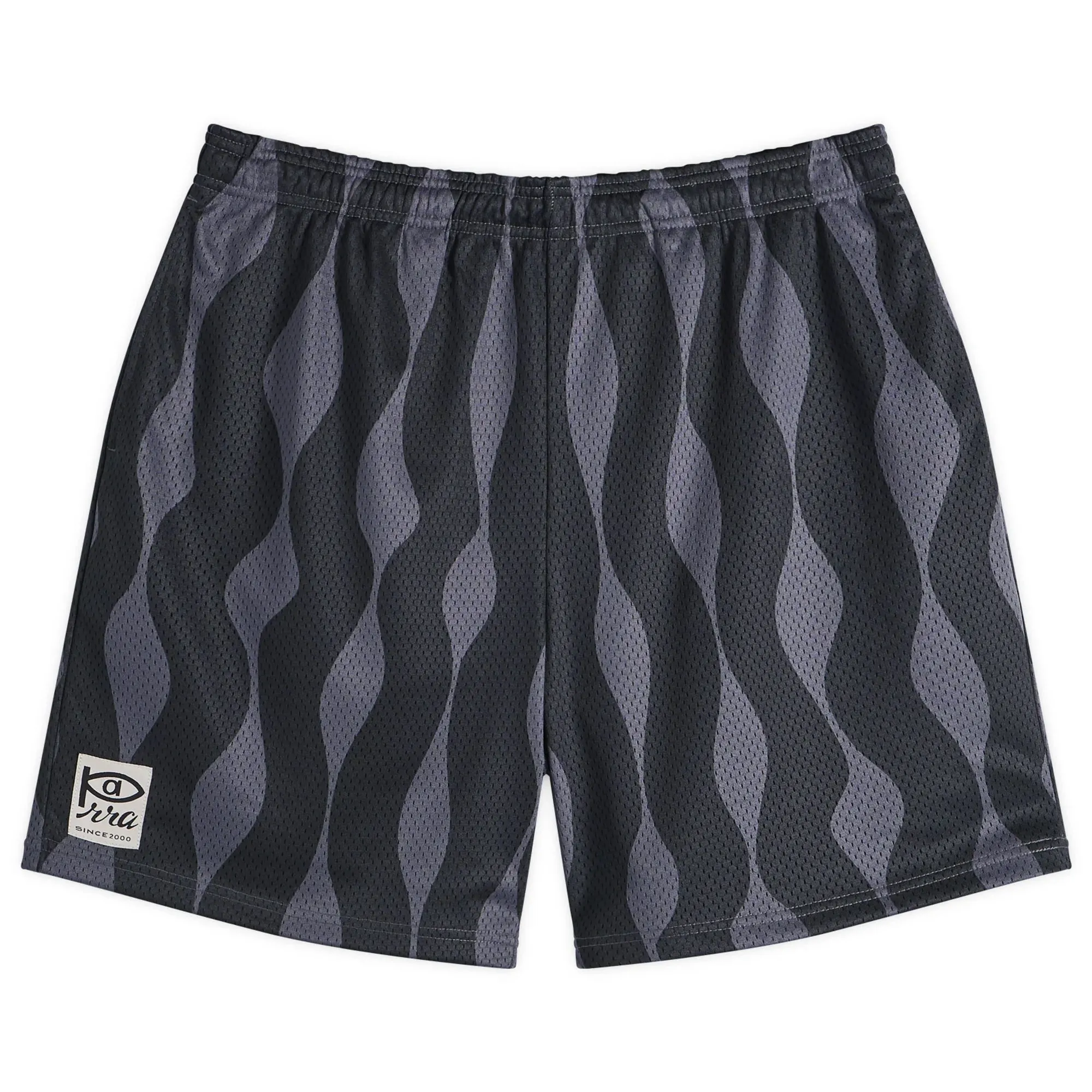 By Parra Men's Waved Mesh Shorts Black