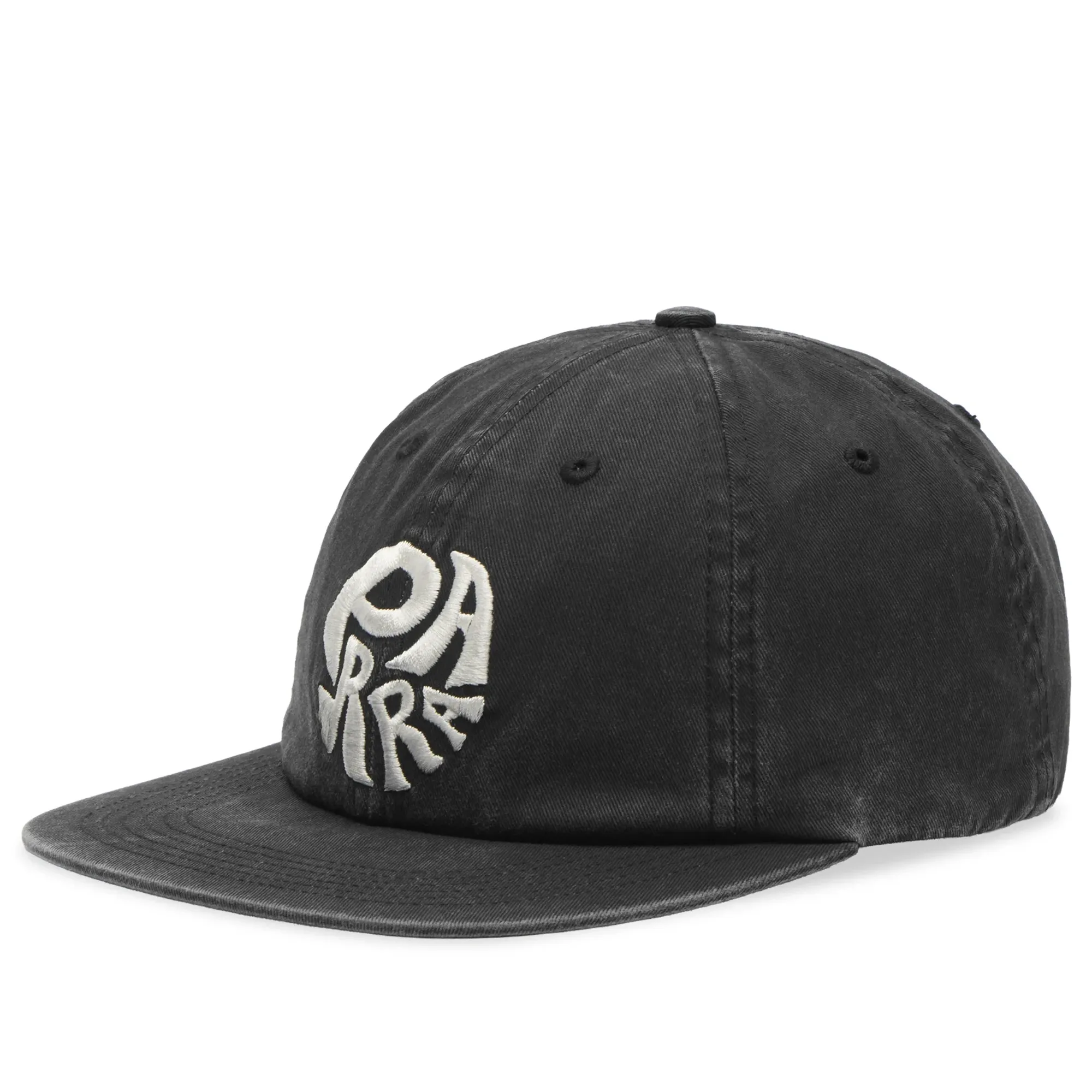By Parra Men's 1976 Logo 6 Panel Cap Black