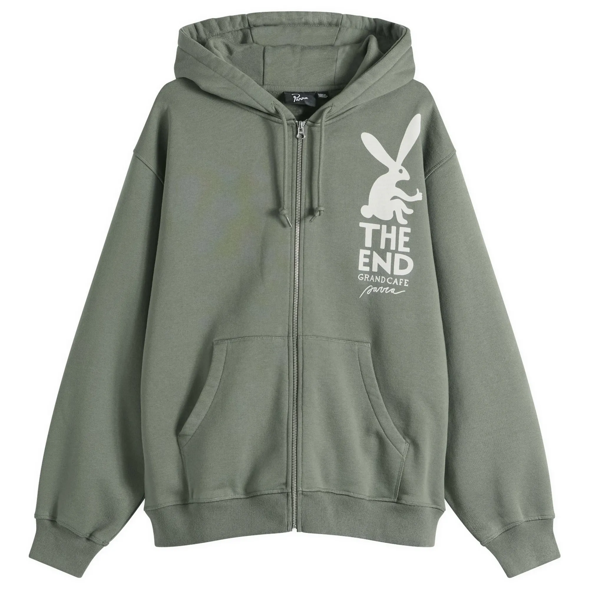 By Parra Men's End The Bunny Zip Hoodie Green