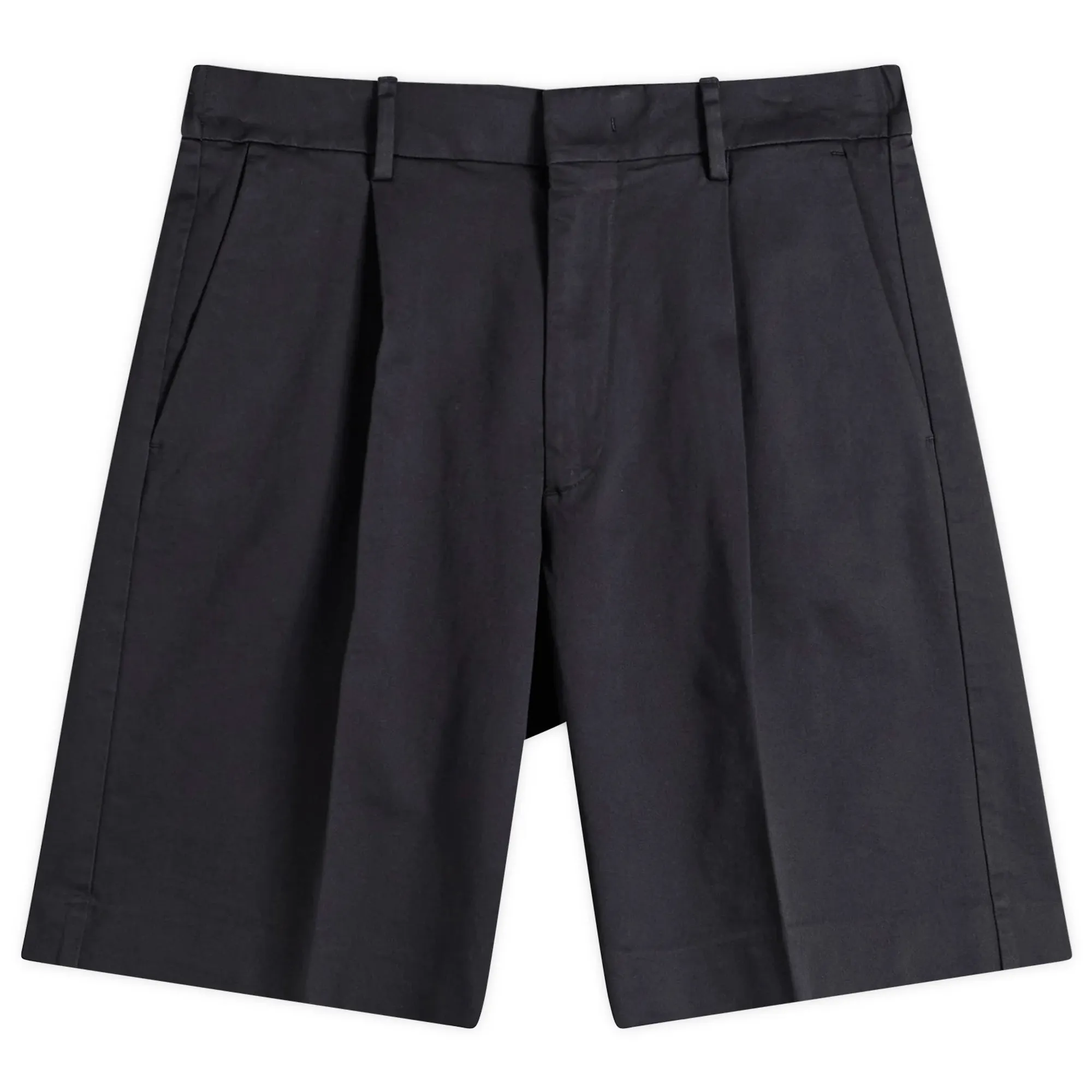 NN07 Men's Kay Pleated Shorts Navy Blue