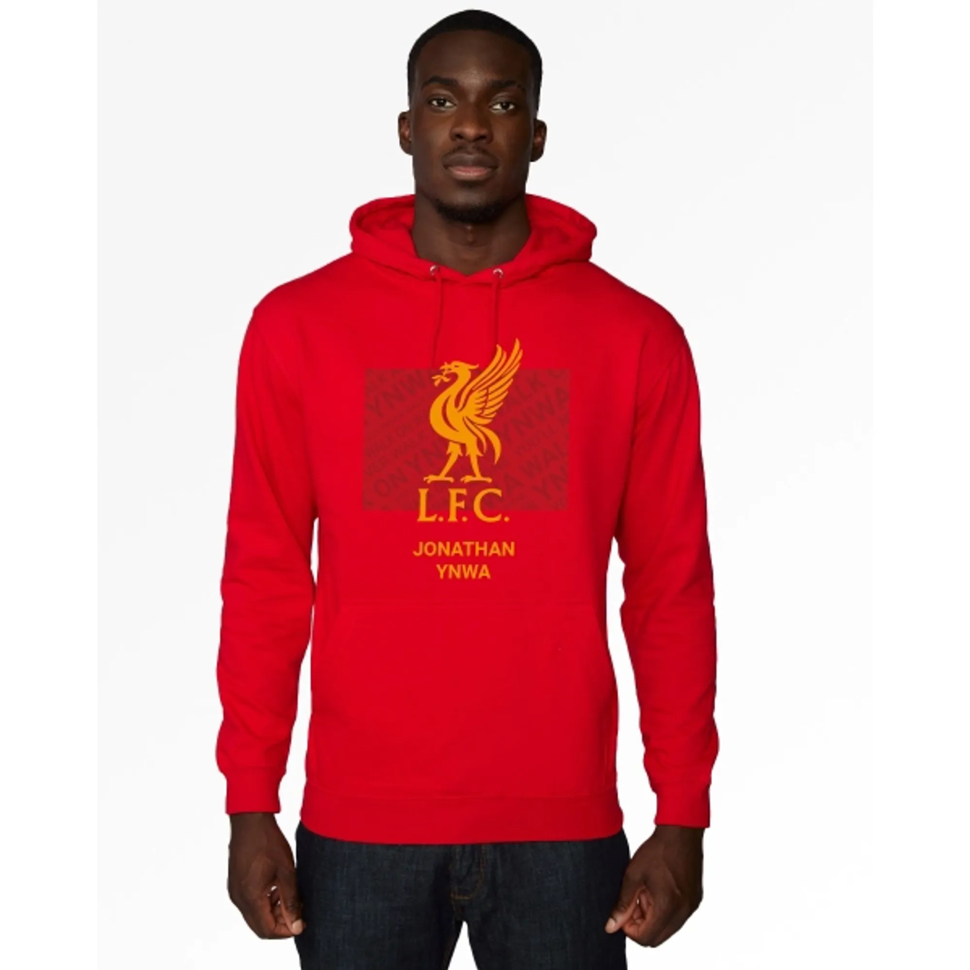 LFC Liverbird Personalised Red Hoody