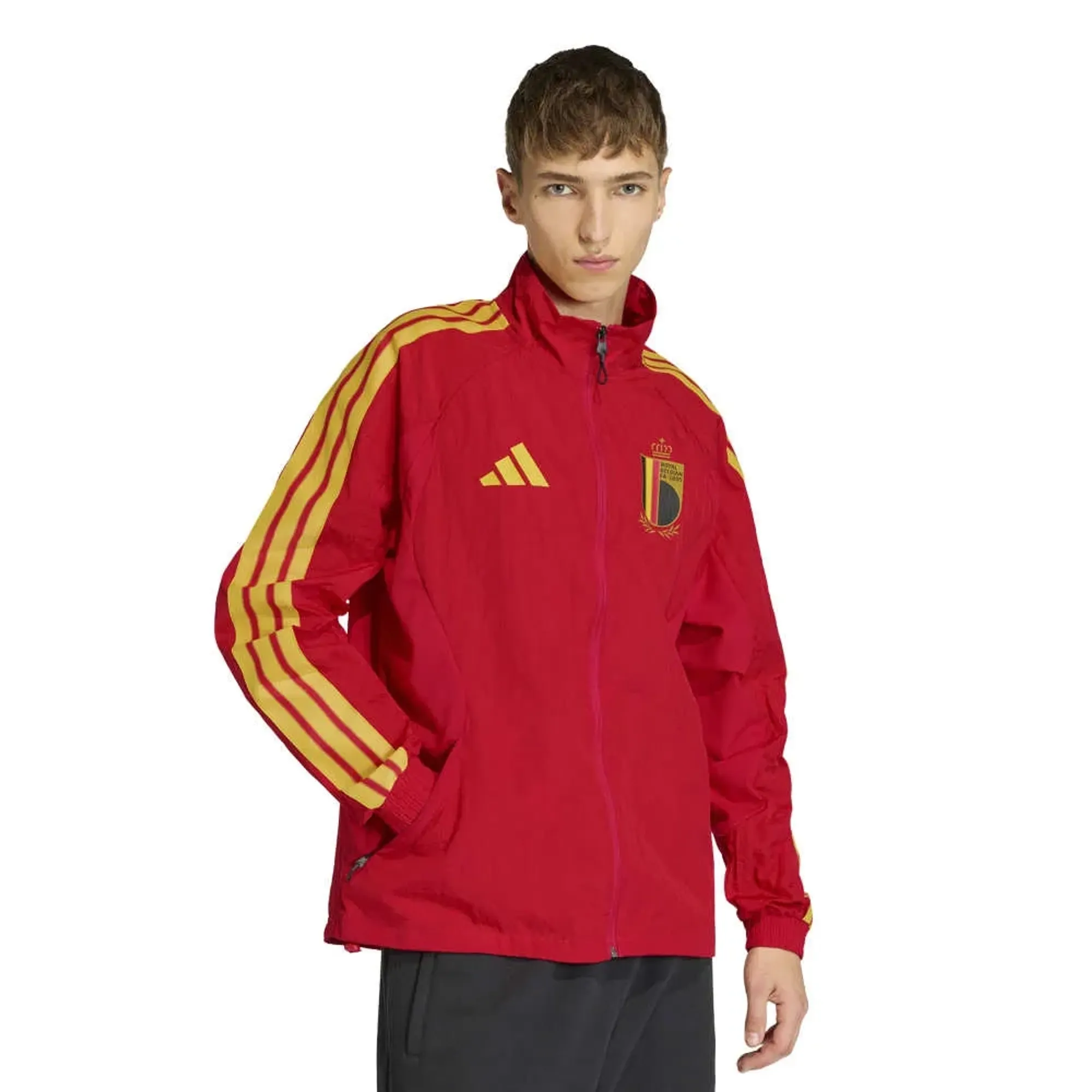 Belgium adidas Home Anthem Jacket - Red