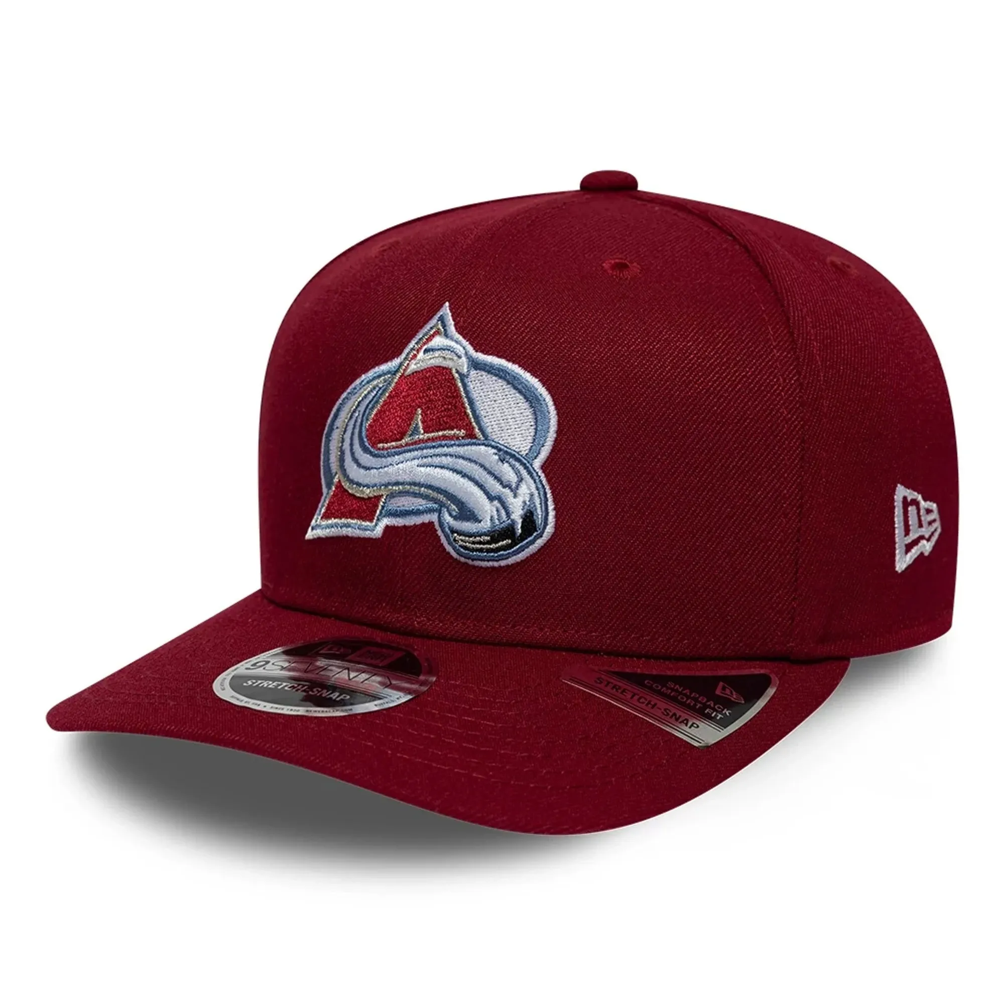 Colorado Avalanche NHL Team Dark Red 9SEVENTY Stretch Snap Adjustable Cap New Era Cap adult unisex