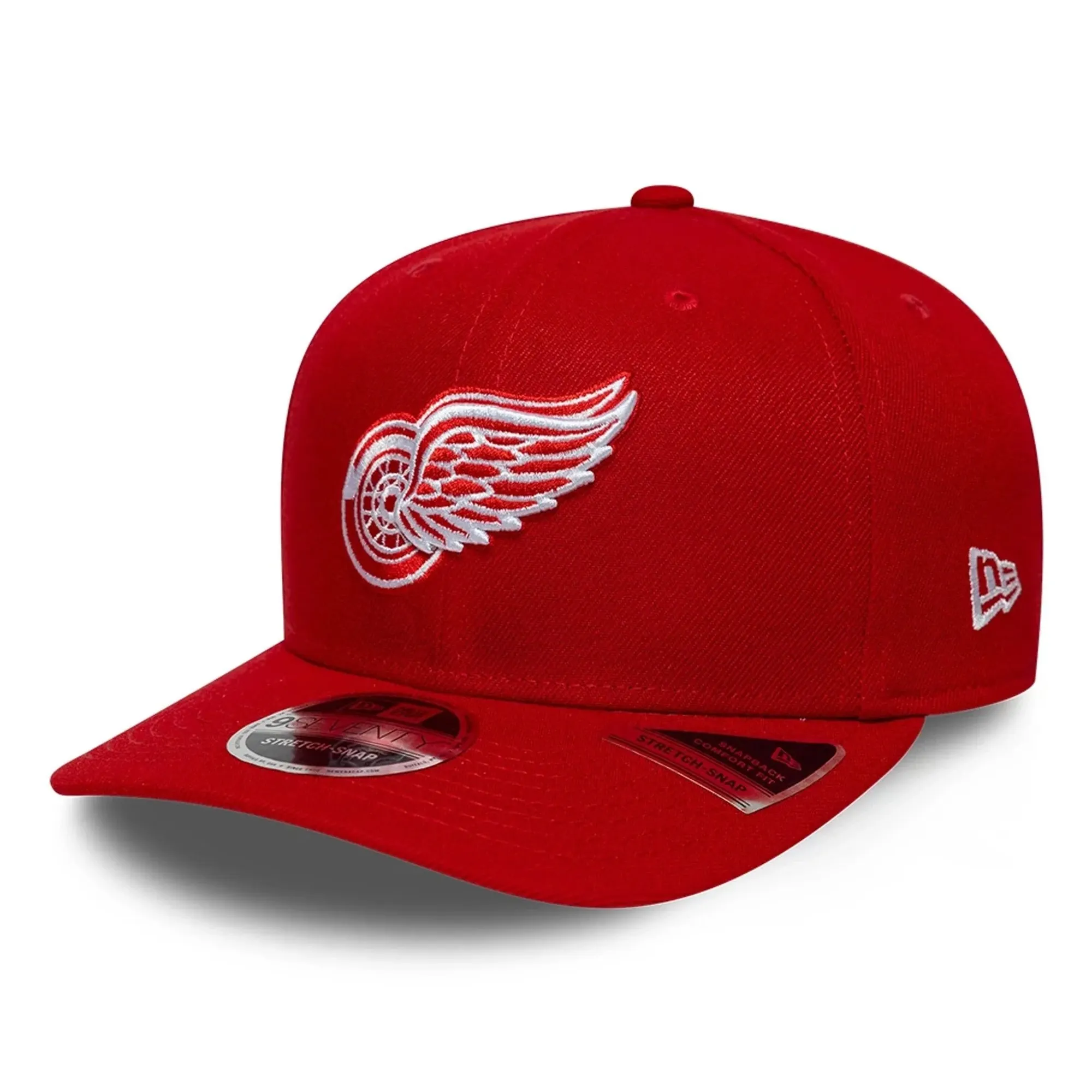 Detroit Red Wings NHL Team Red 9SEVENTY Stretch Snap Adjustable Cap New Era Cap adult unisex