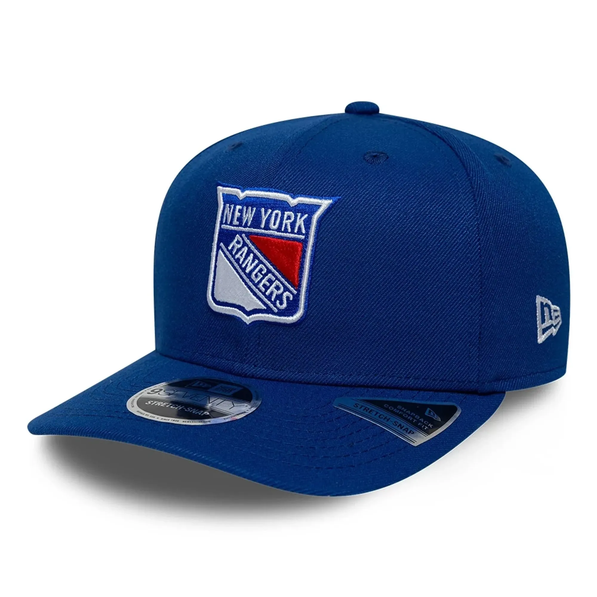 New York Rangers NHL Team Blue 9SEVENTY Stretch Snap Adjustable Cap New Era Cap adult unisex