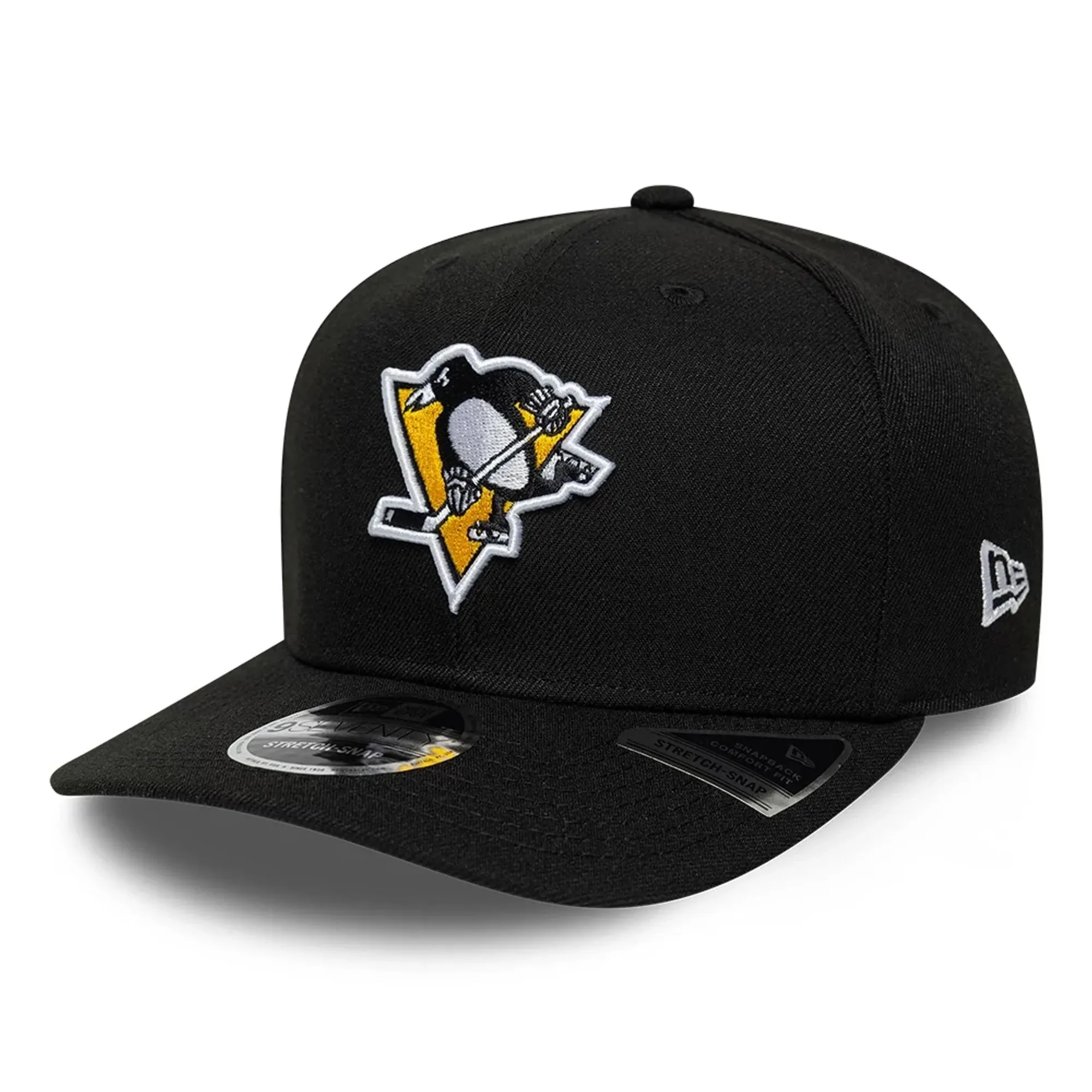 Pittsburgh Penguins NHL Team Black 9SEVENTY Stretch Snap Adjustable Cap New Era Cap adult unisex