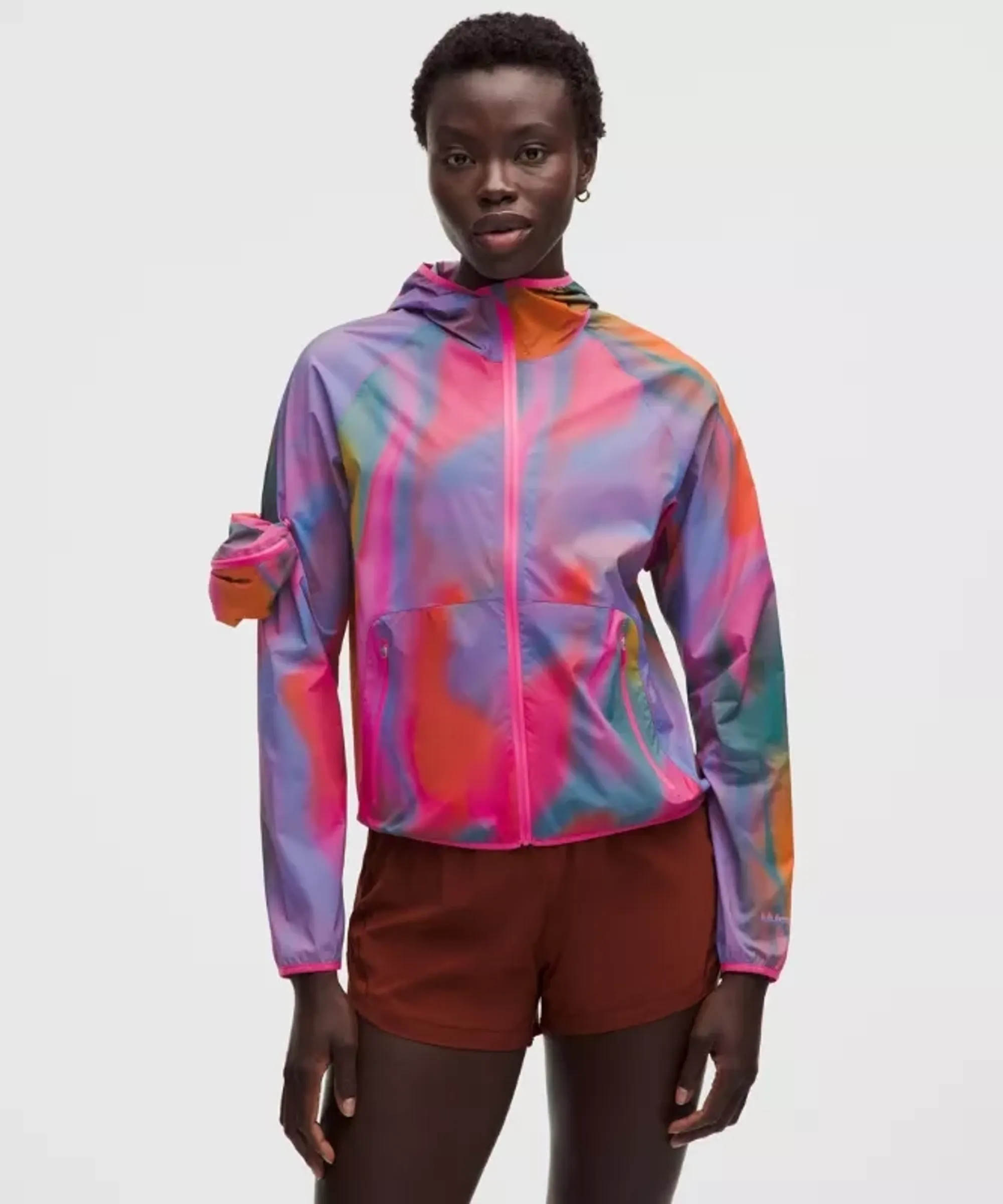 lululemon – Women's Packable Trail Running Jacket – Color Printed – Size 6