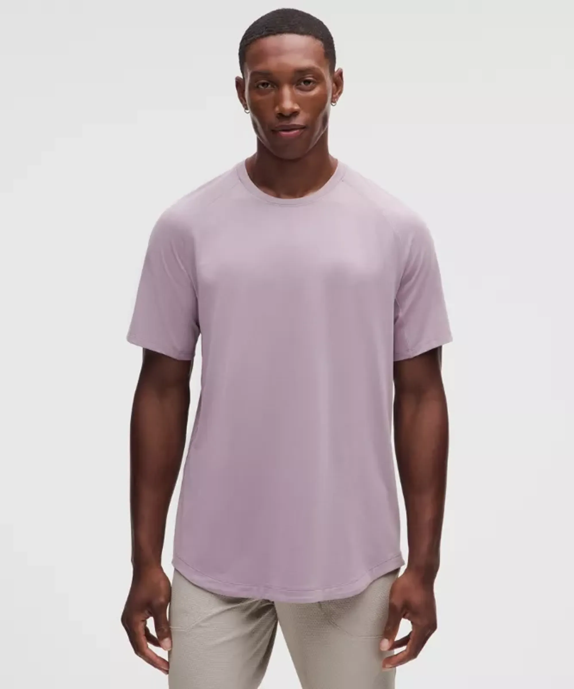 lululemon – Men's License to Train Short-Sleeve Shirt – Color Purple/Pastel – Size Medium