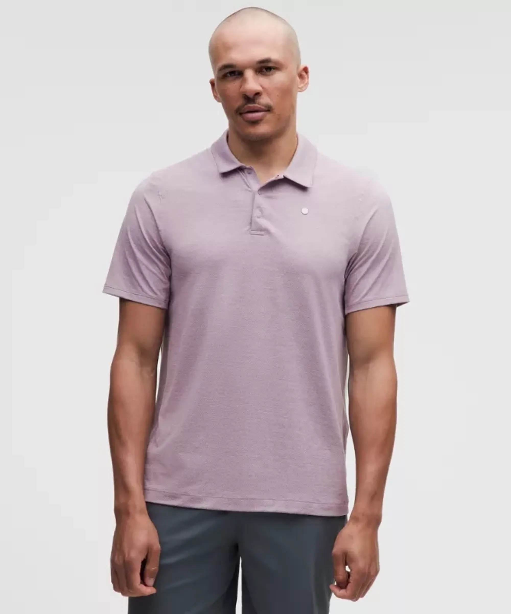 lululemon – Men's Logo Sport Polo Short-Sleeve – Color Purple – Size Small