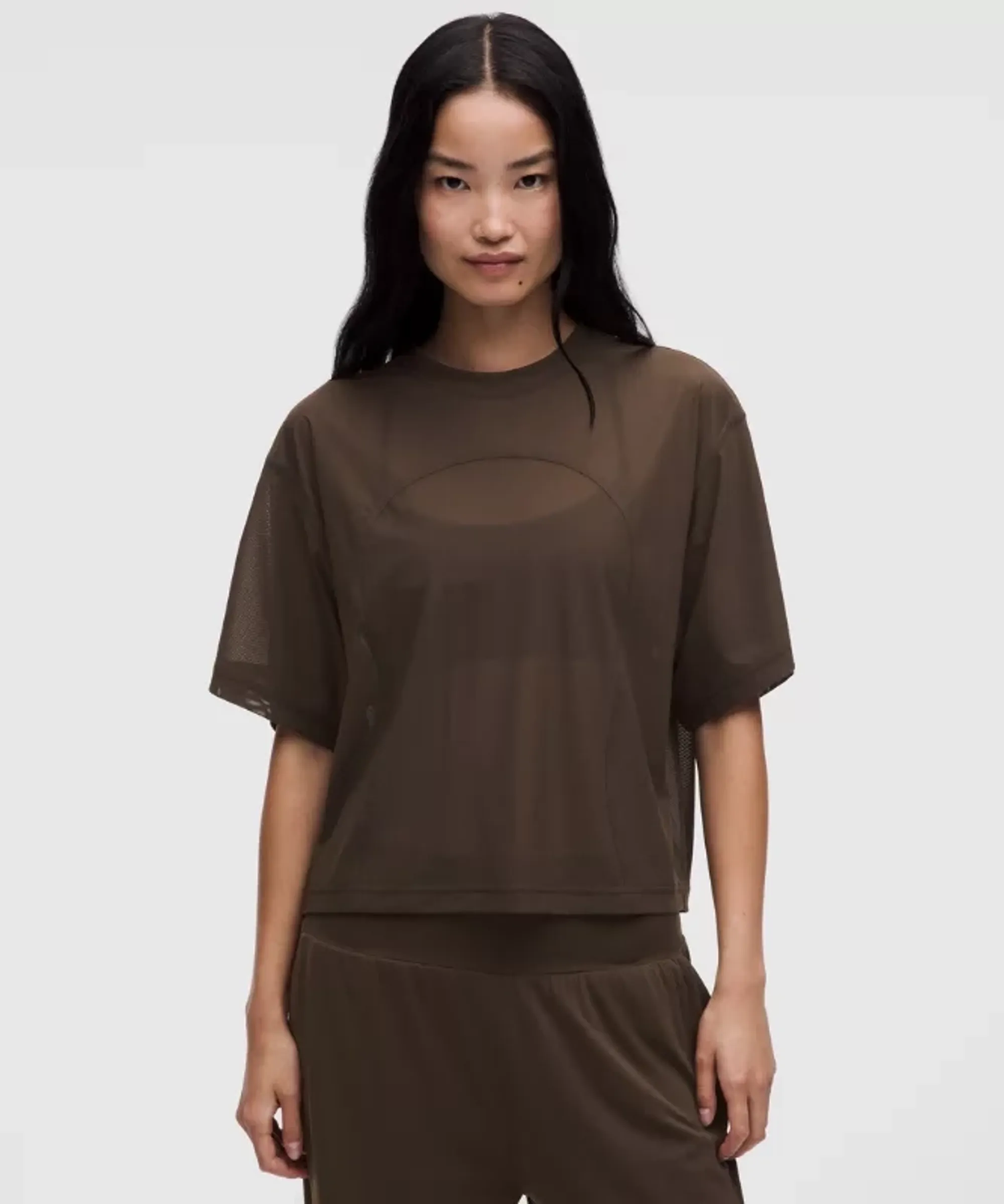 lululemon – Women's Stretch Relaxed-Fit T-Shirt – Color Brown – Size Large