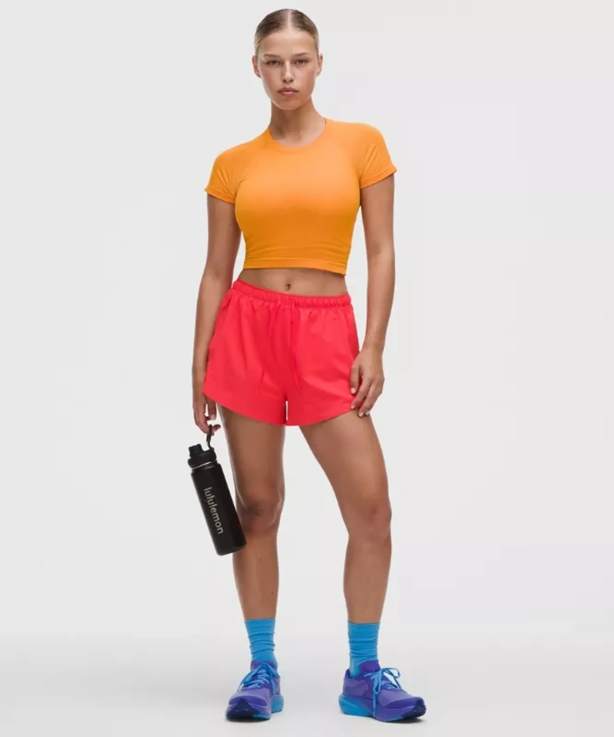 lululemon – Women's Textured High-Rise Running Shorts – 2.5" – Size XS