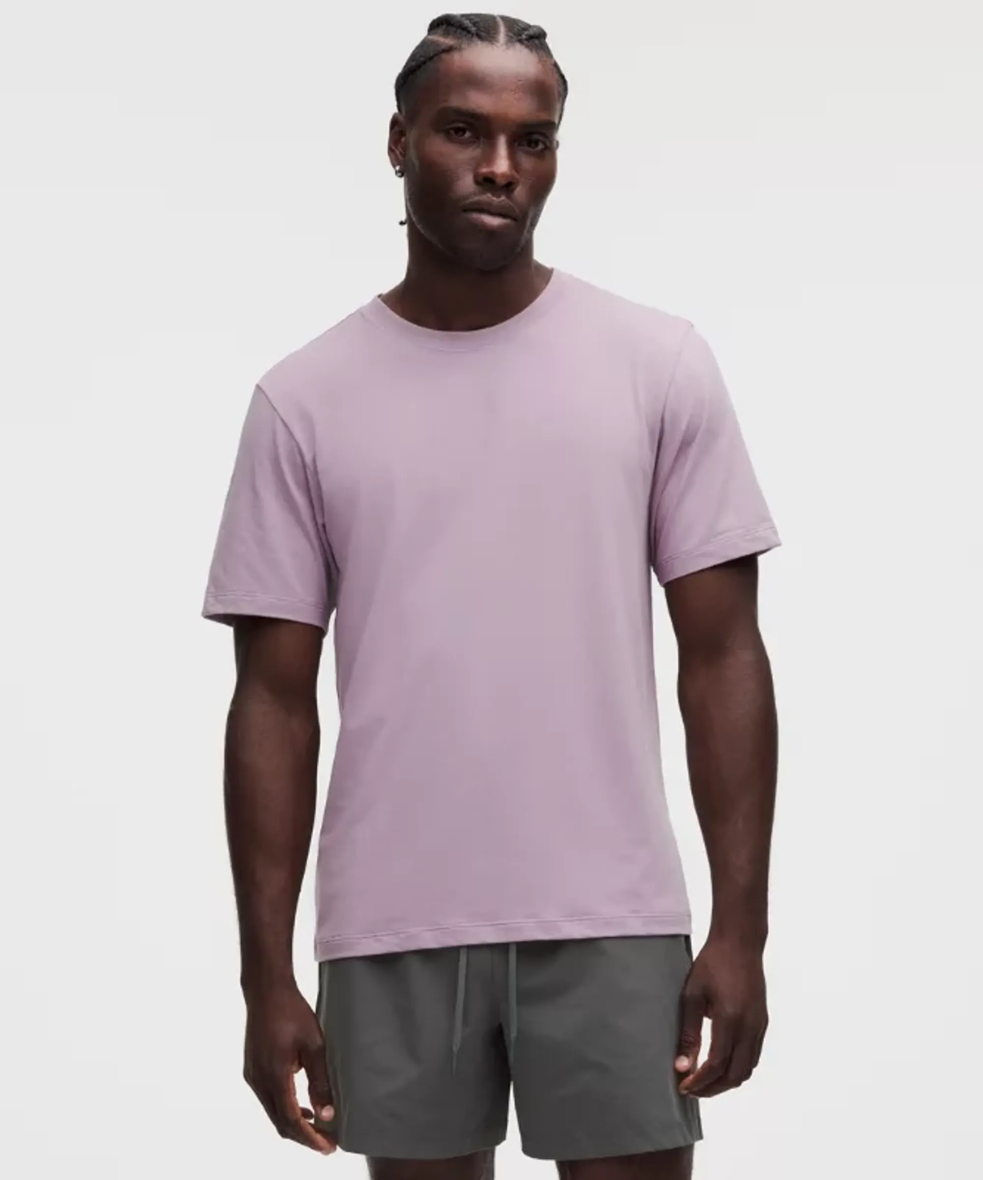 lululemon – Men's Zeroed In Short-Sleeve Shirt – Color Purple/Pastel – Size 2XL