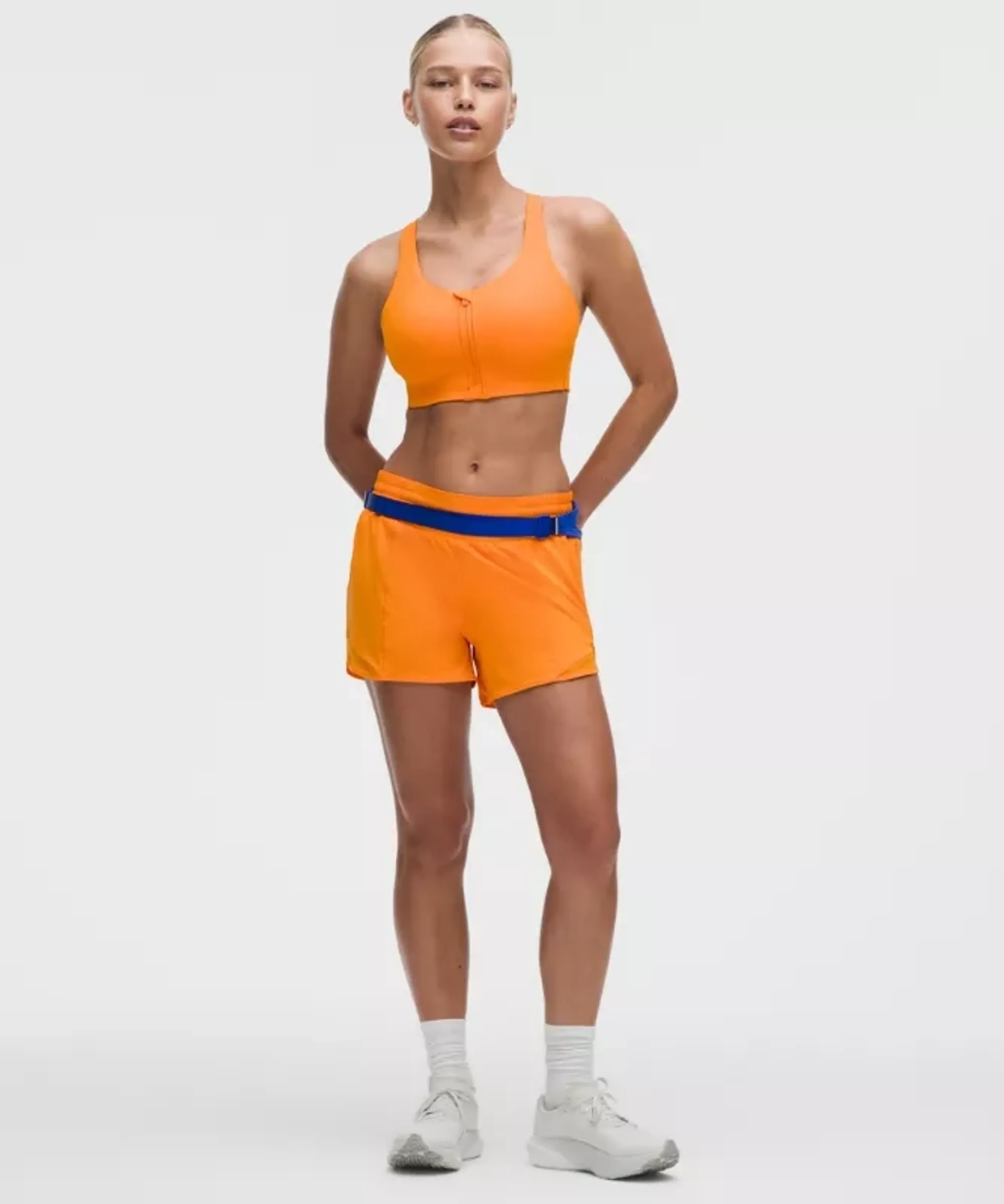 lululemon – Women's Hotty Hot High-Rise Lined Shorts – 4" – Color Orange – Size 0