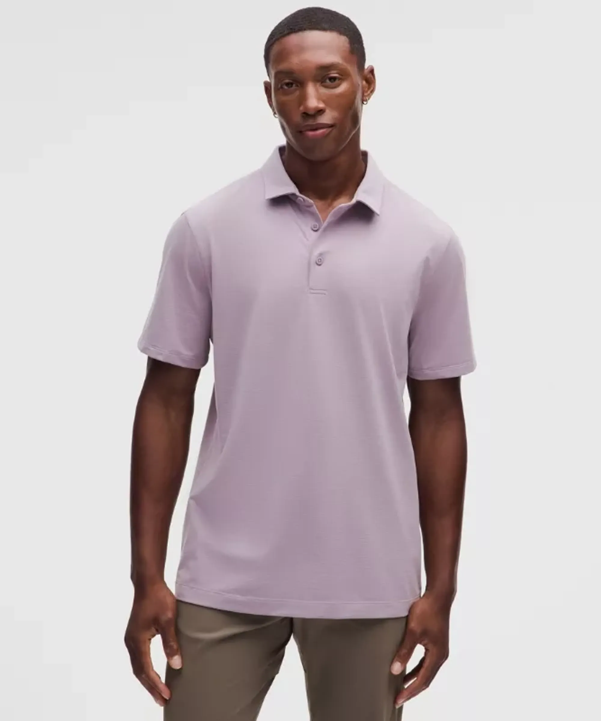 lululemon – Men's Evolution Short-Sleeve Polo Shirt – Color Purple/Pastel – Size XS