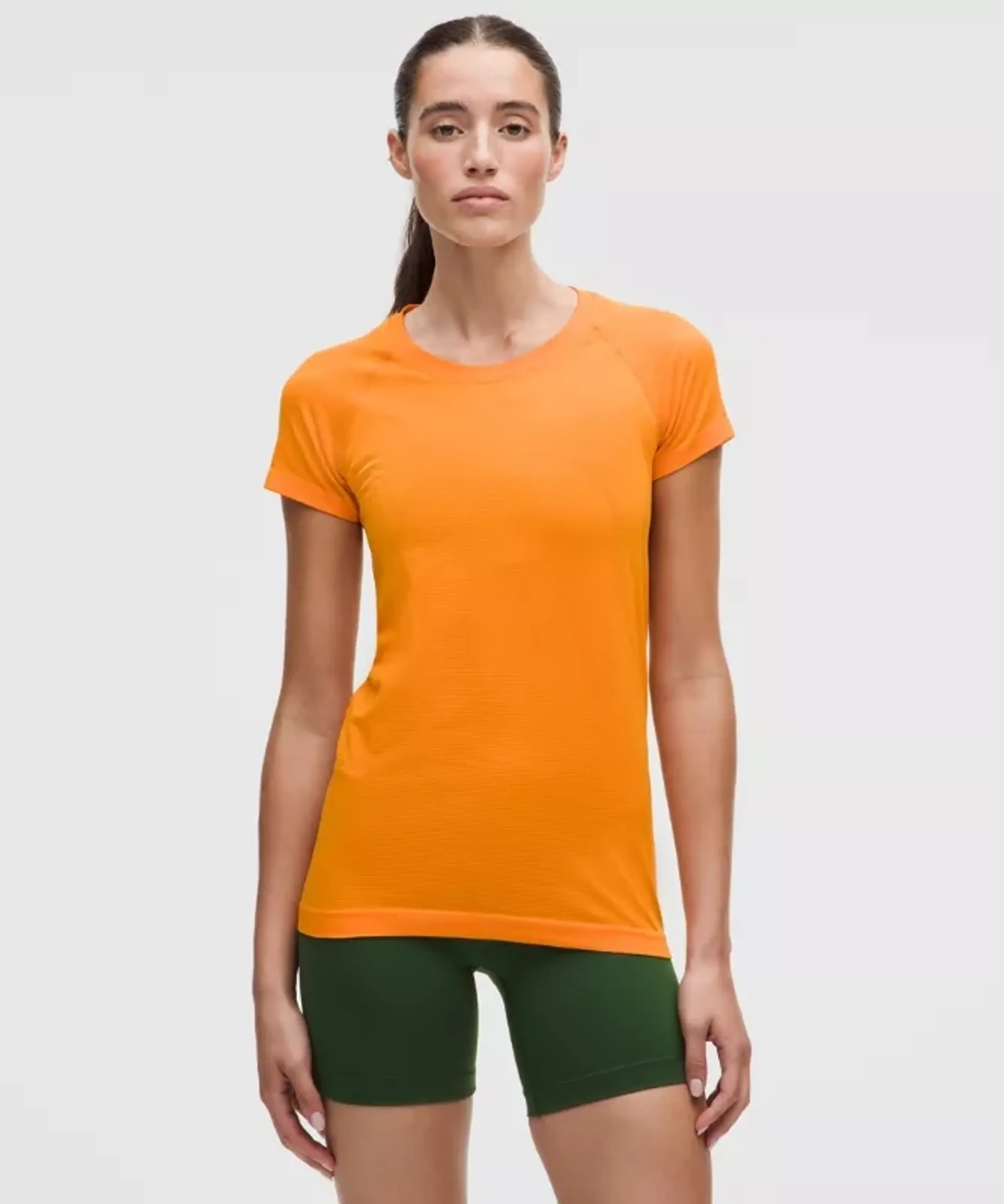 lululemon – Women's Swiftly Tech Short-Sleeve Shirt 2.0 Hip Length – Color Orange – Size 20