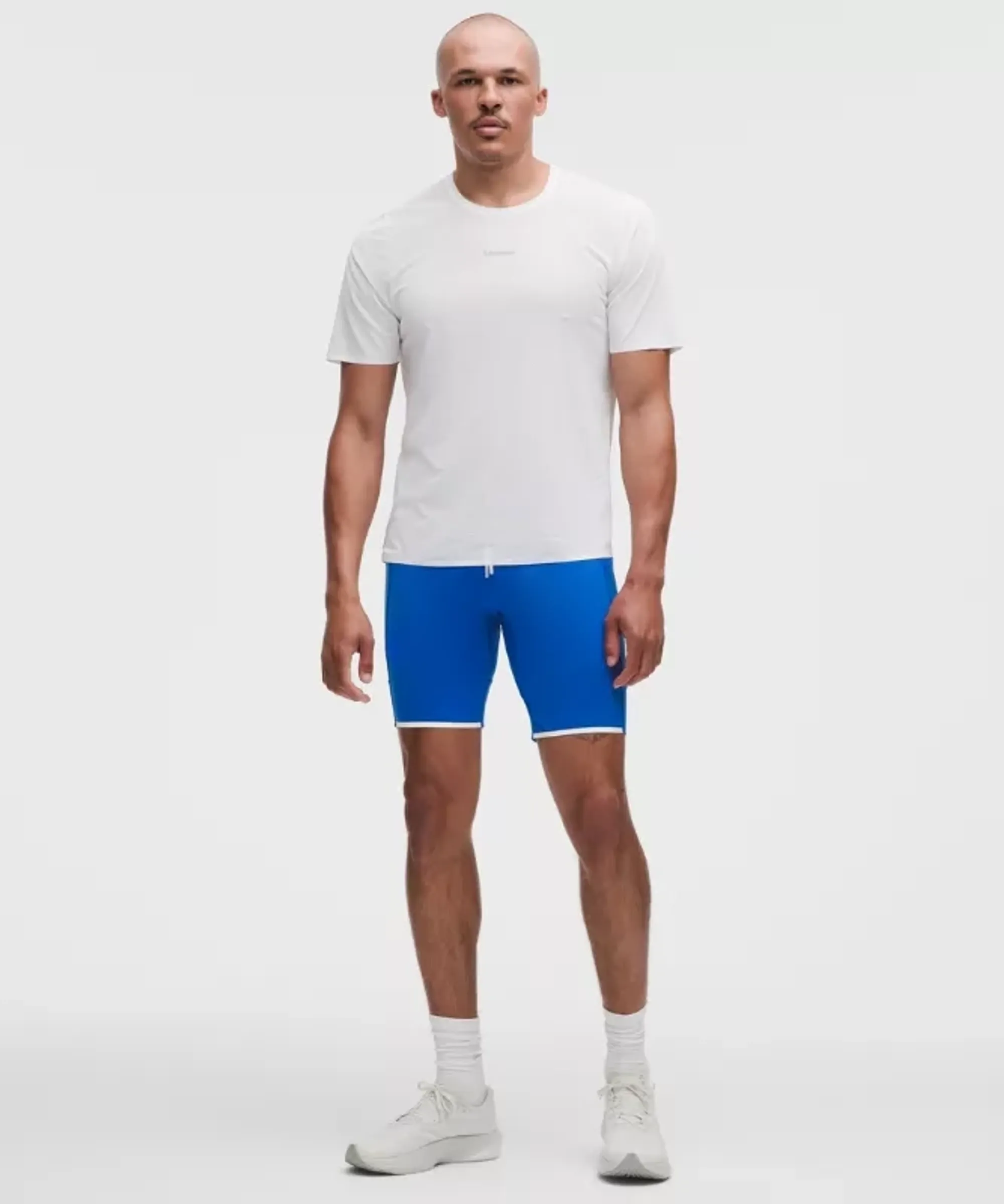 lululemon – Men's Nulux Running Half Tight Shorts – 8" – Color Blue – Size Large