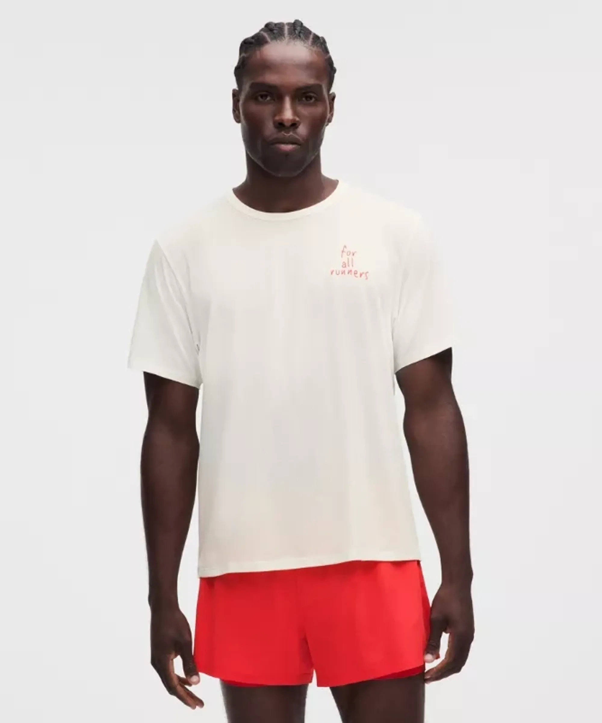 lululemon – Men's Mile Maker Short-Sleeve Shirt For All Runners – Color White – Size XS
