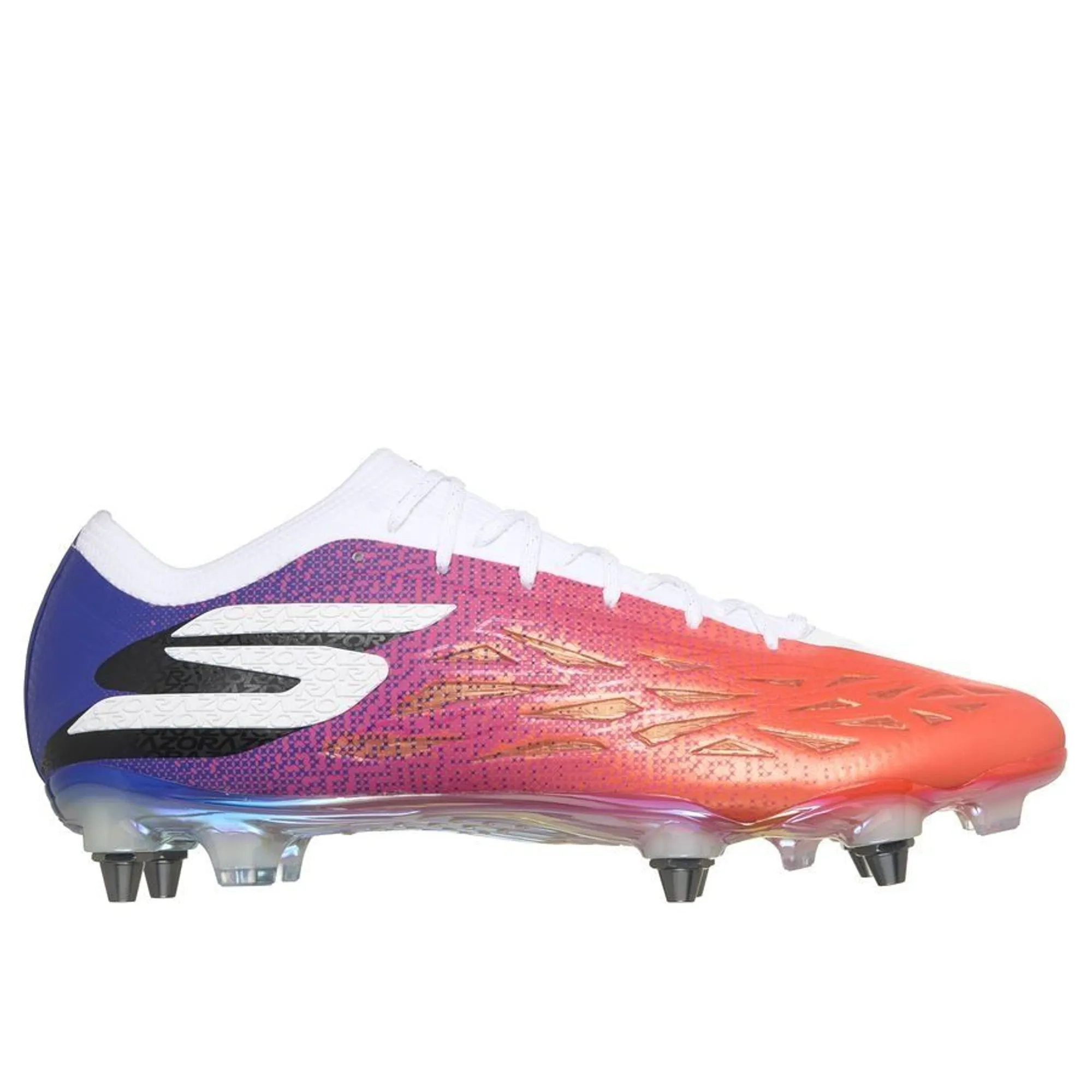 Skechers Men's Razor 2 Elite SG Sneaker in Black/Blue/Pink
