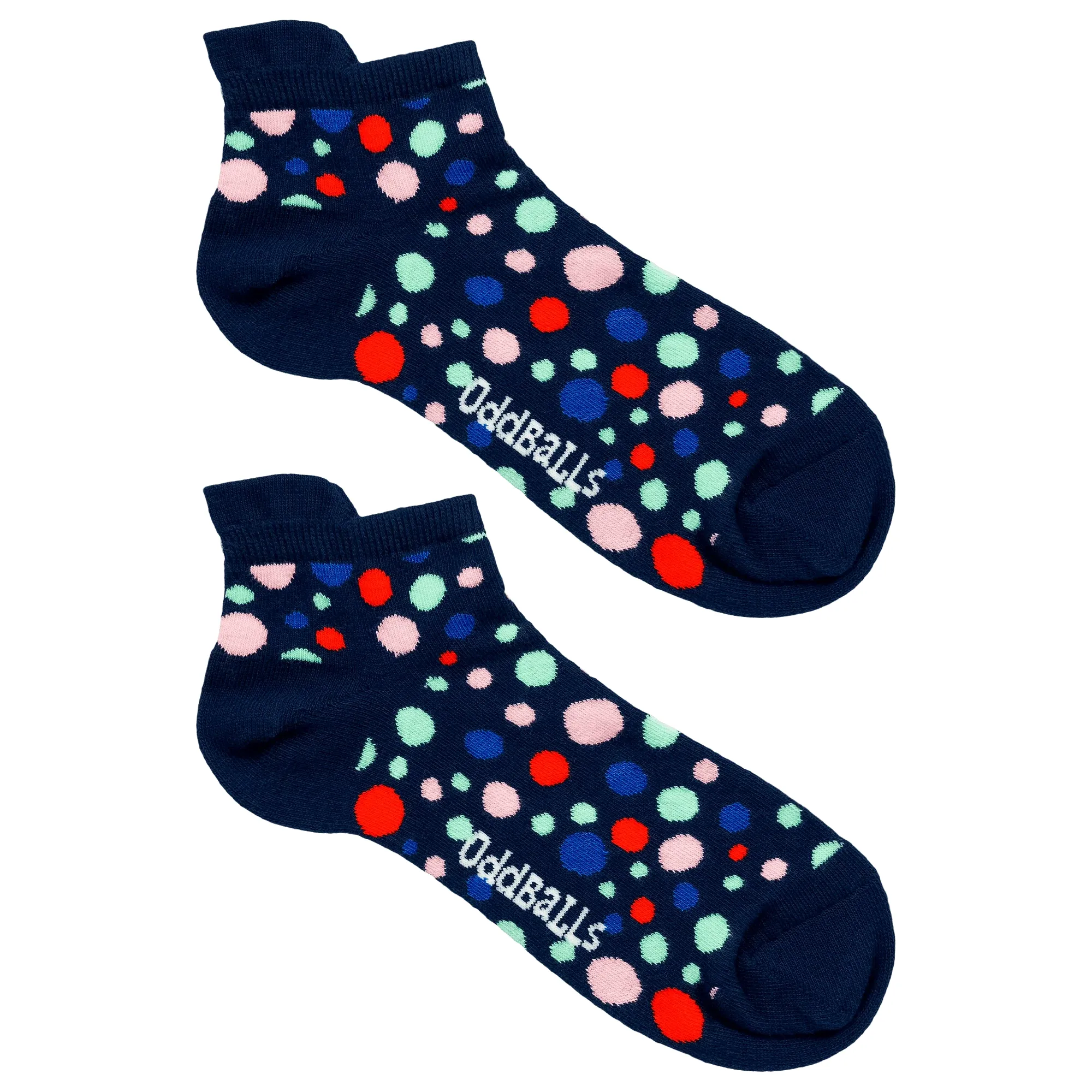 Pink Polka Dots - Trainer Socks