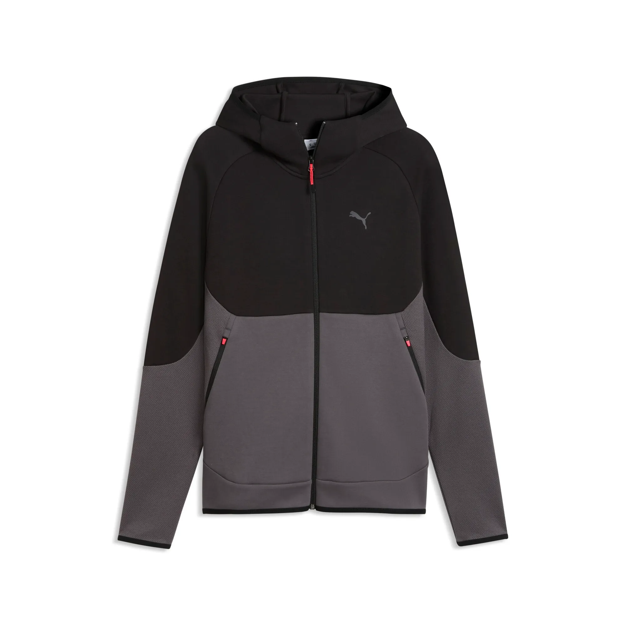 PUMATECH Elevated Slim Full-Zip Hoodie Men in Gray | Size Small