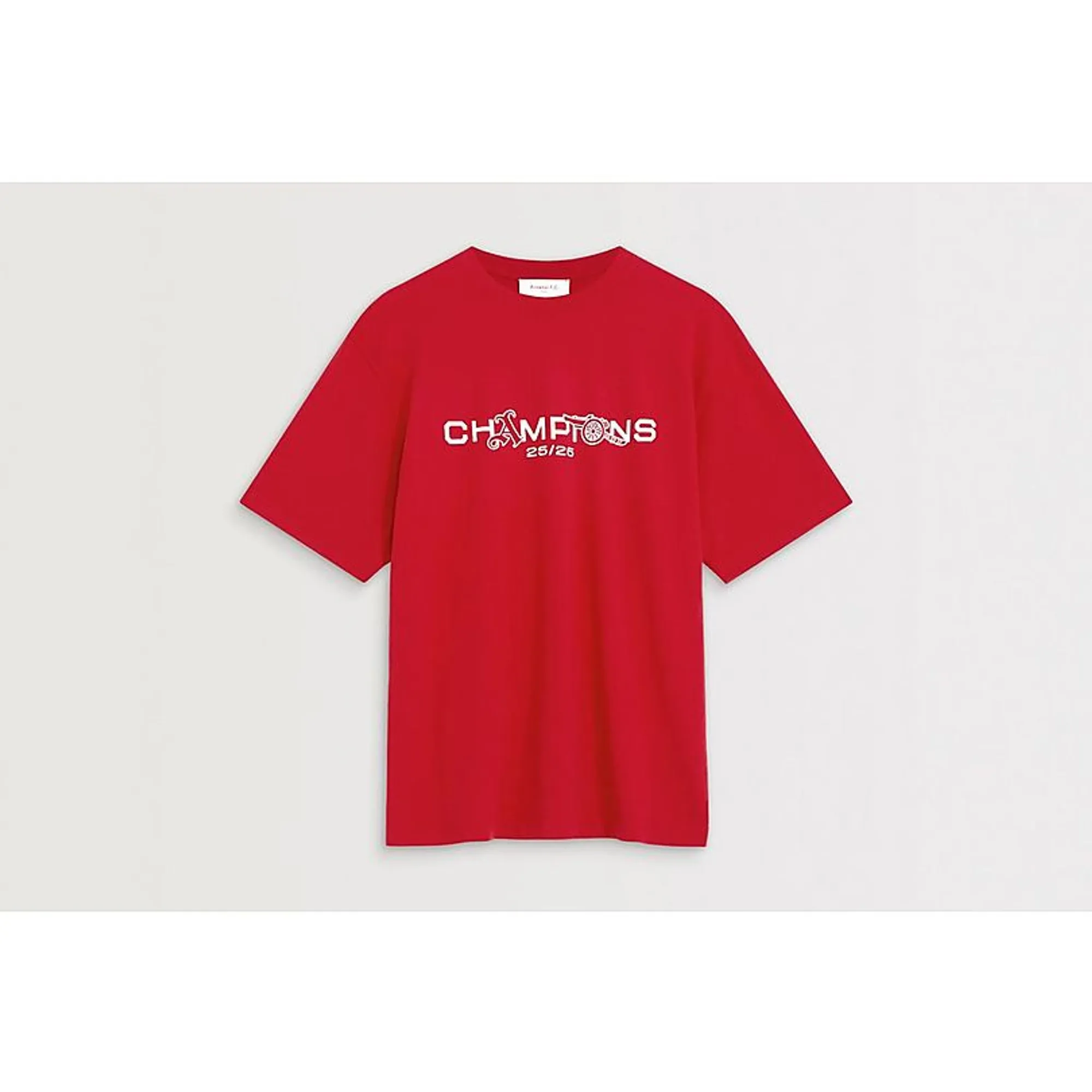 Arsenal Champions Squad 25/26 Crew T-Shirt, Red