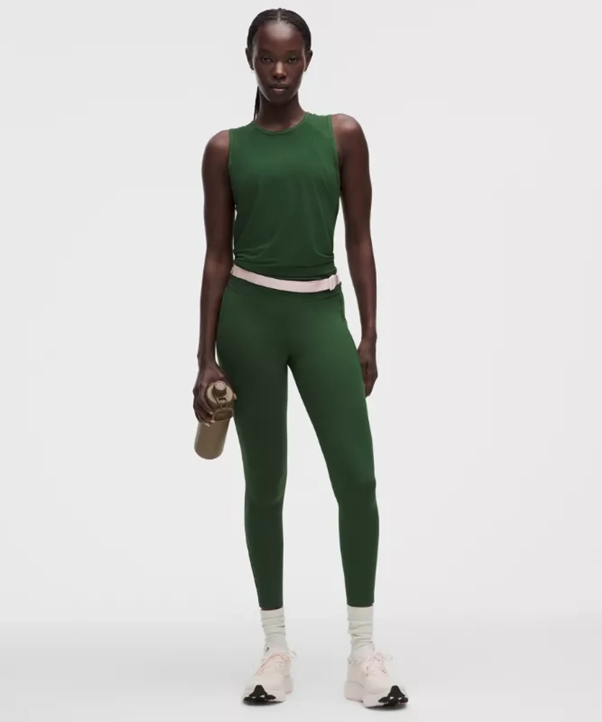 lululemon – Women's Fast and Free High-Rise Tight Leggings 5 Pocket – 25" – Color Green – Size 14
