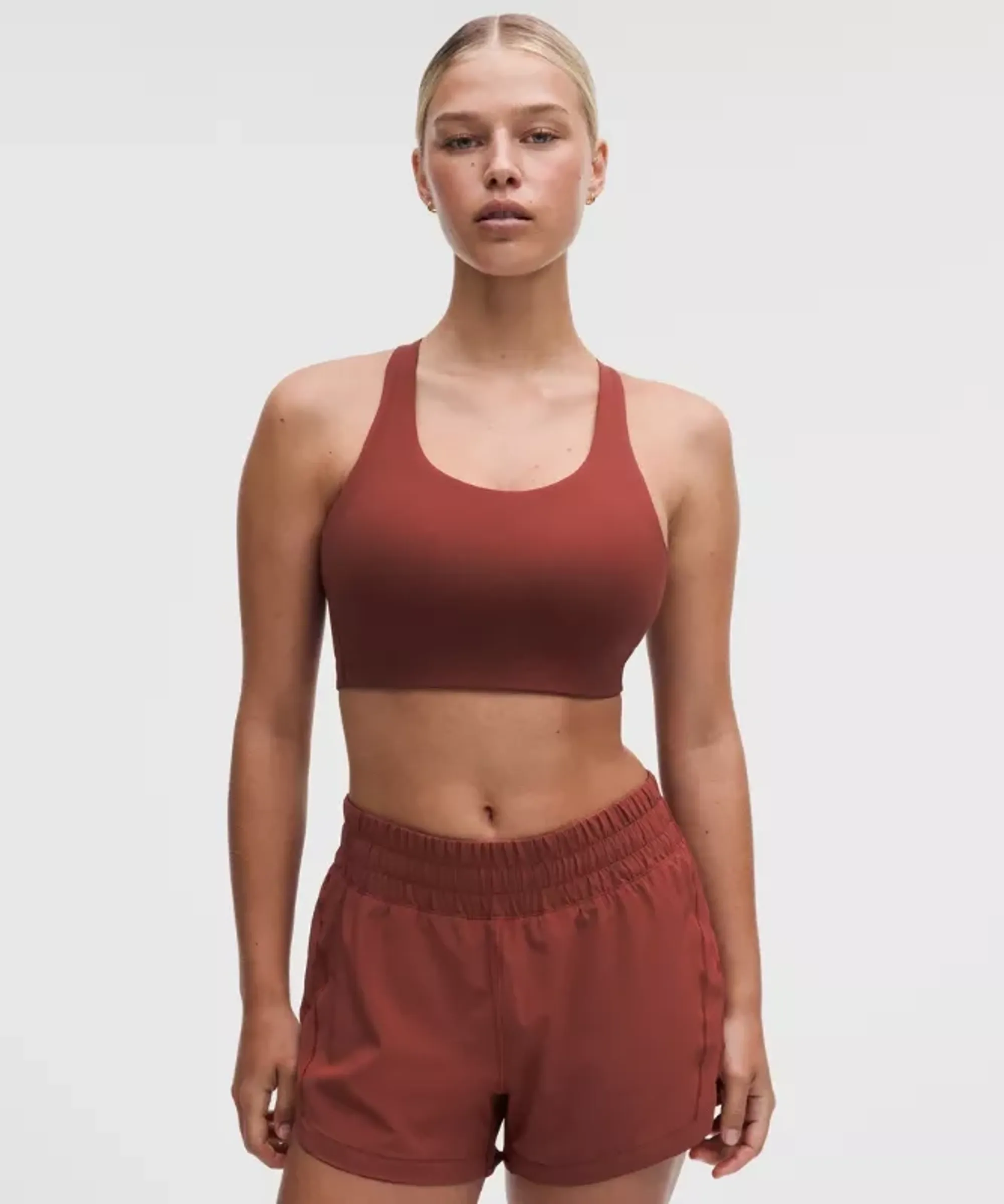 lululemon – Women's Energy Sports Bra High Support, B-G Cups – Color Red – Size 34DD