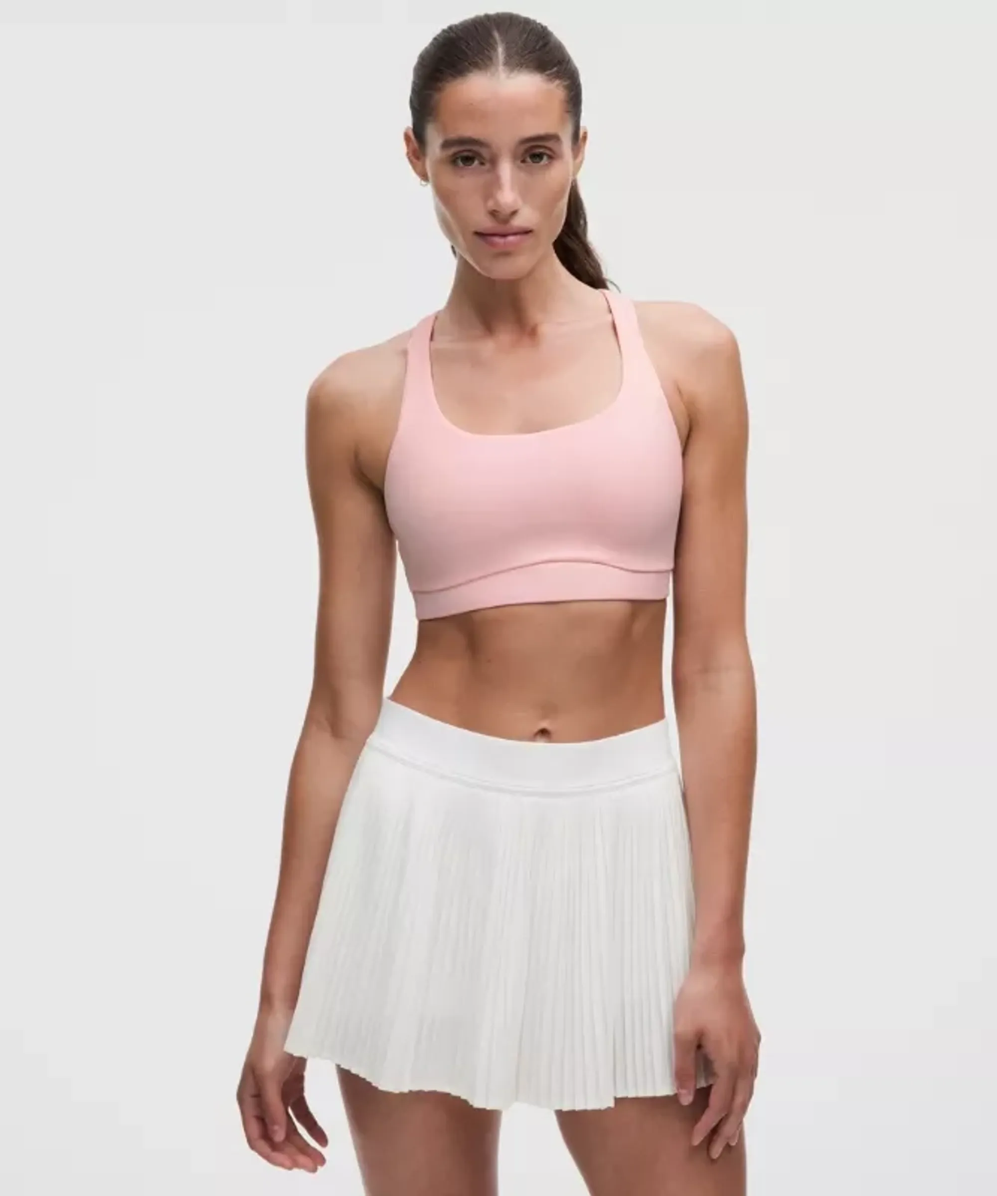 lululemon – Women's Energy Sports Bra Medium Support, B-D Cups Evolve – Color Pink – Size XS