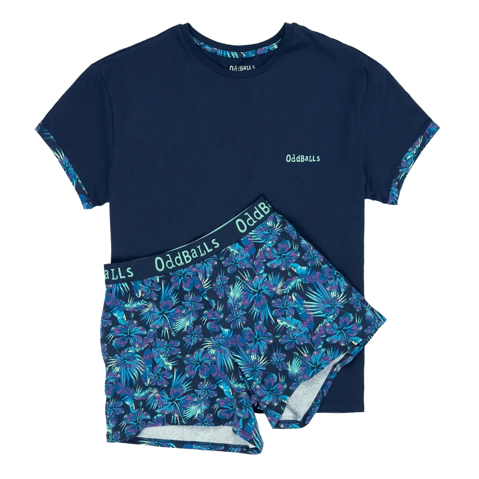 Tropical - Women's Short Pyjamas Set (T-Shirt & Shorts)