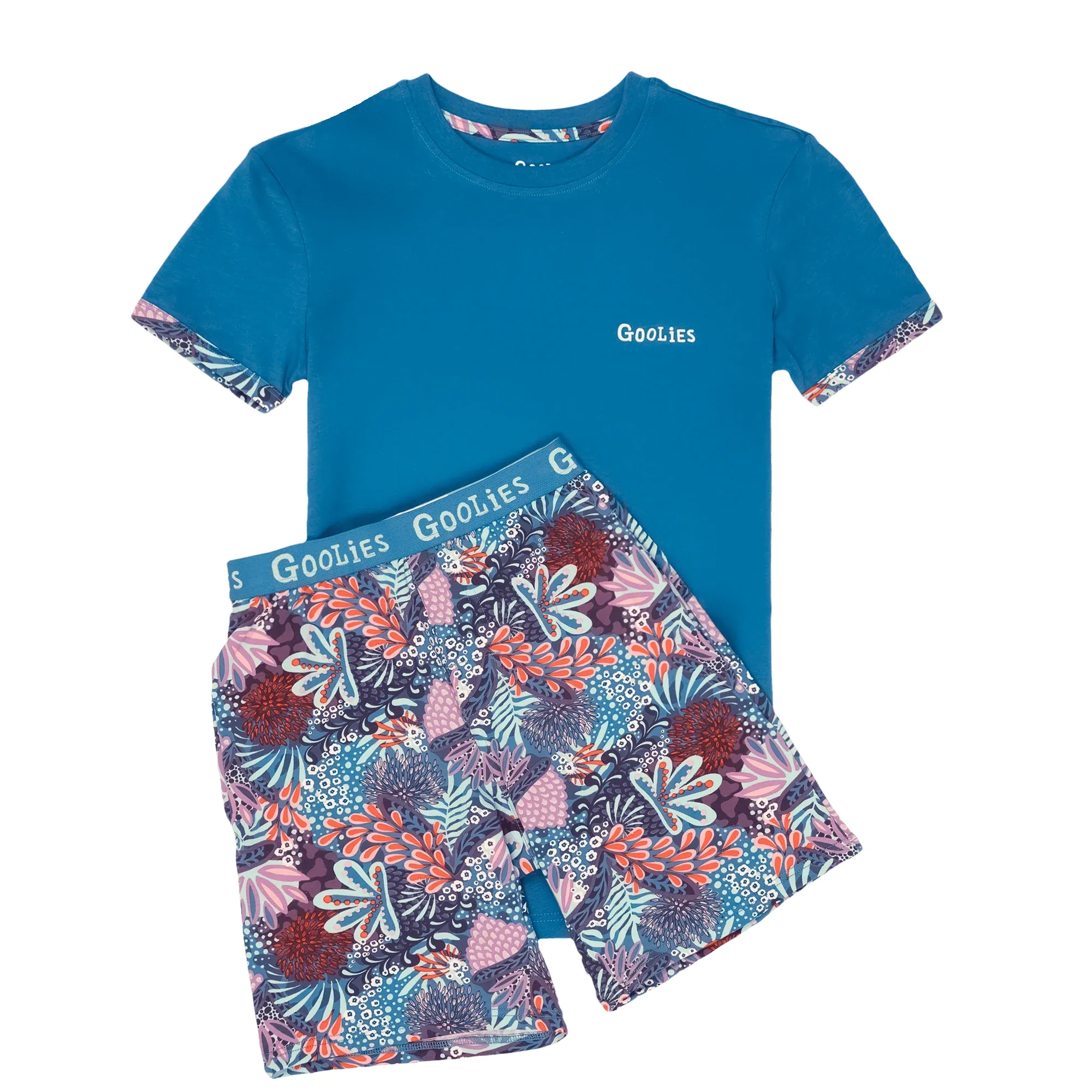 Coral - Kids Short Pyjamas Set (T-Shirt & Shorts)