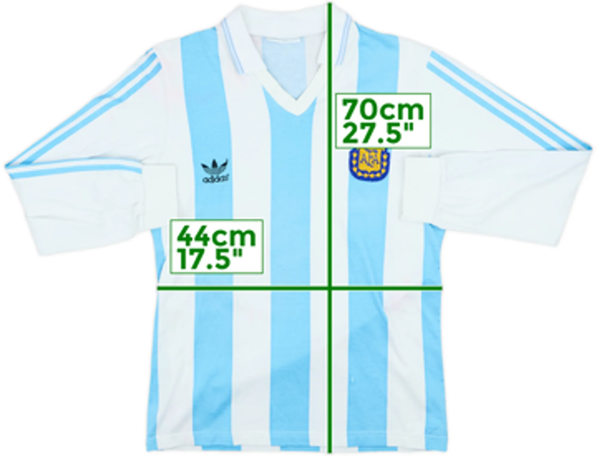 1990-91 Argentina Home L/S Shirt - 6/10 - (L)