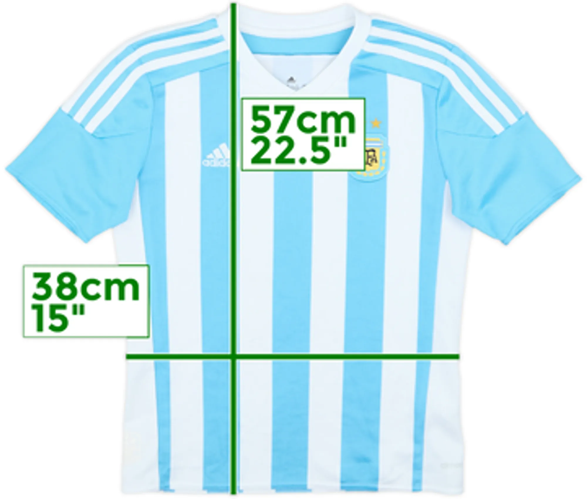 2015-16 Argentina Home Shirt - 9/10 - (M.Boys)
