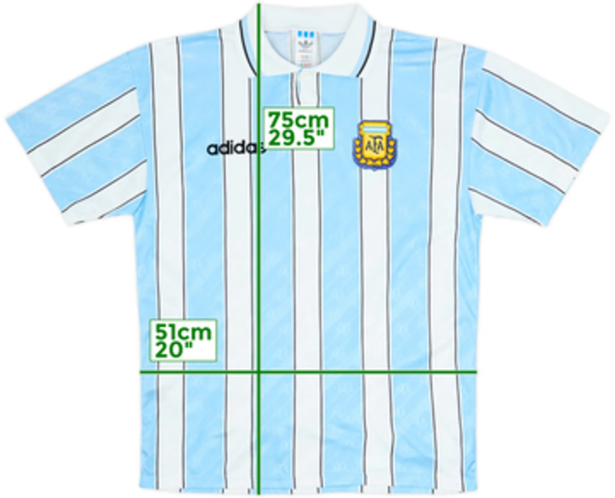 1996 Argentina Prototype Home Shirt - 8/10 - (M)