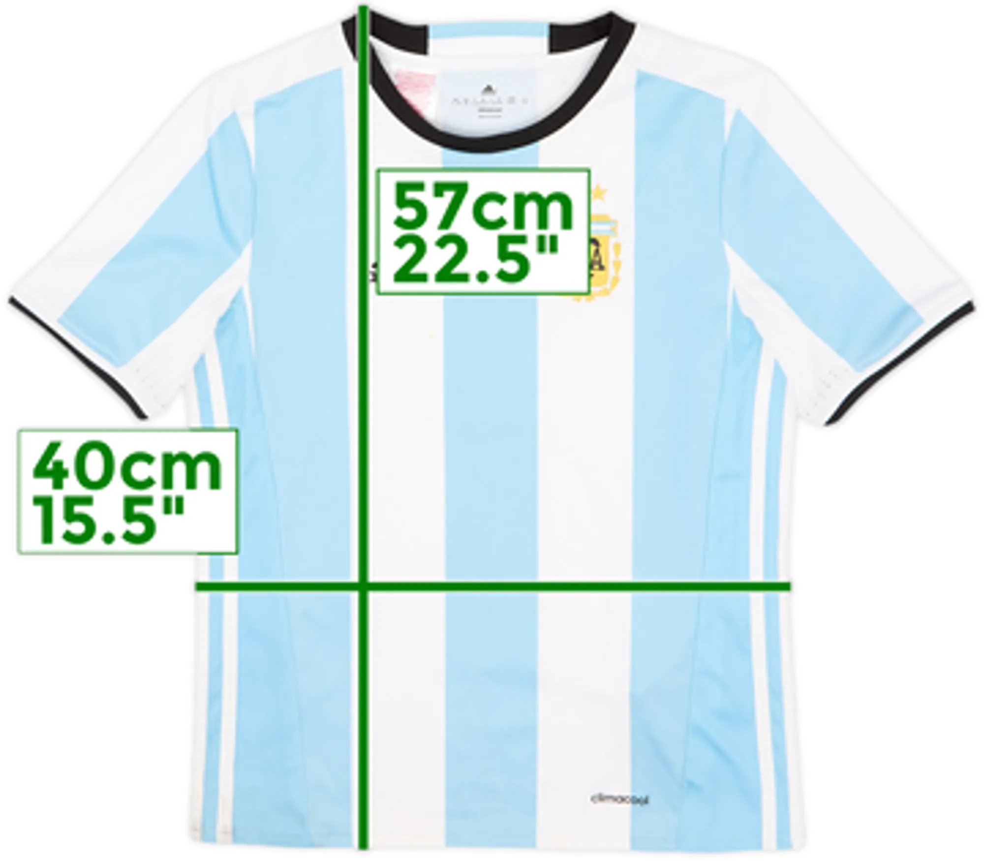 2016-17 Argentina Home Shirt - 7/10 - (M.Boys)