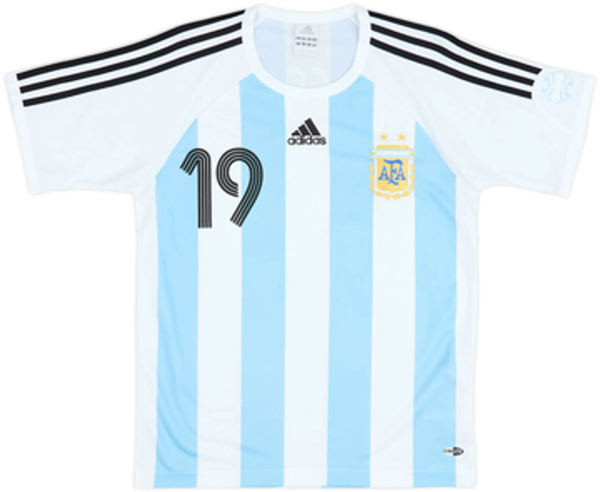 2005-07 Argentina Basic Home Shirt Messi #19 - 9/10 - (S)