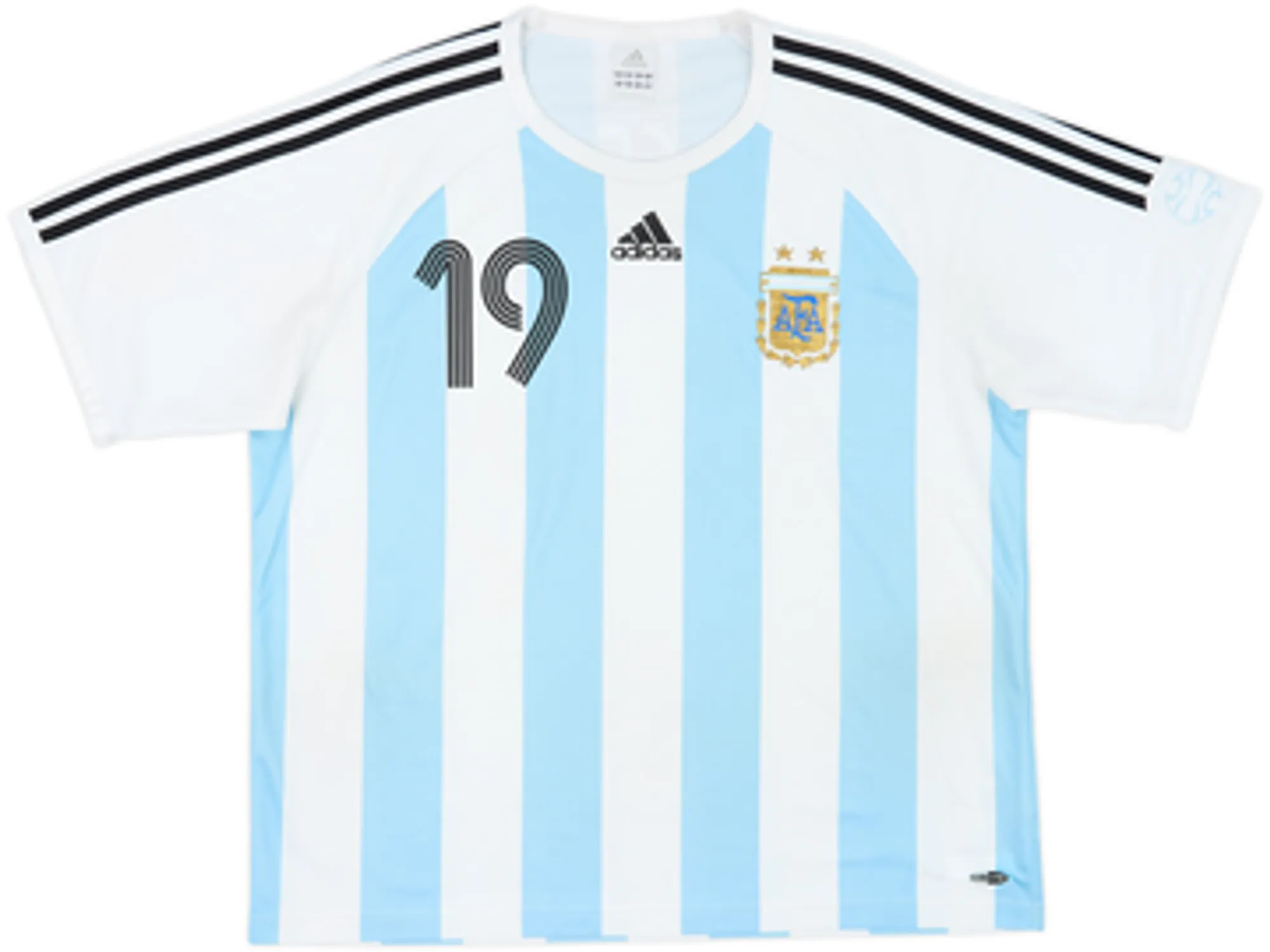 2005-07 Argentina Basic Home Shirt Messi #19 - 6/10 - (M)
