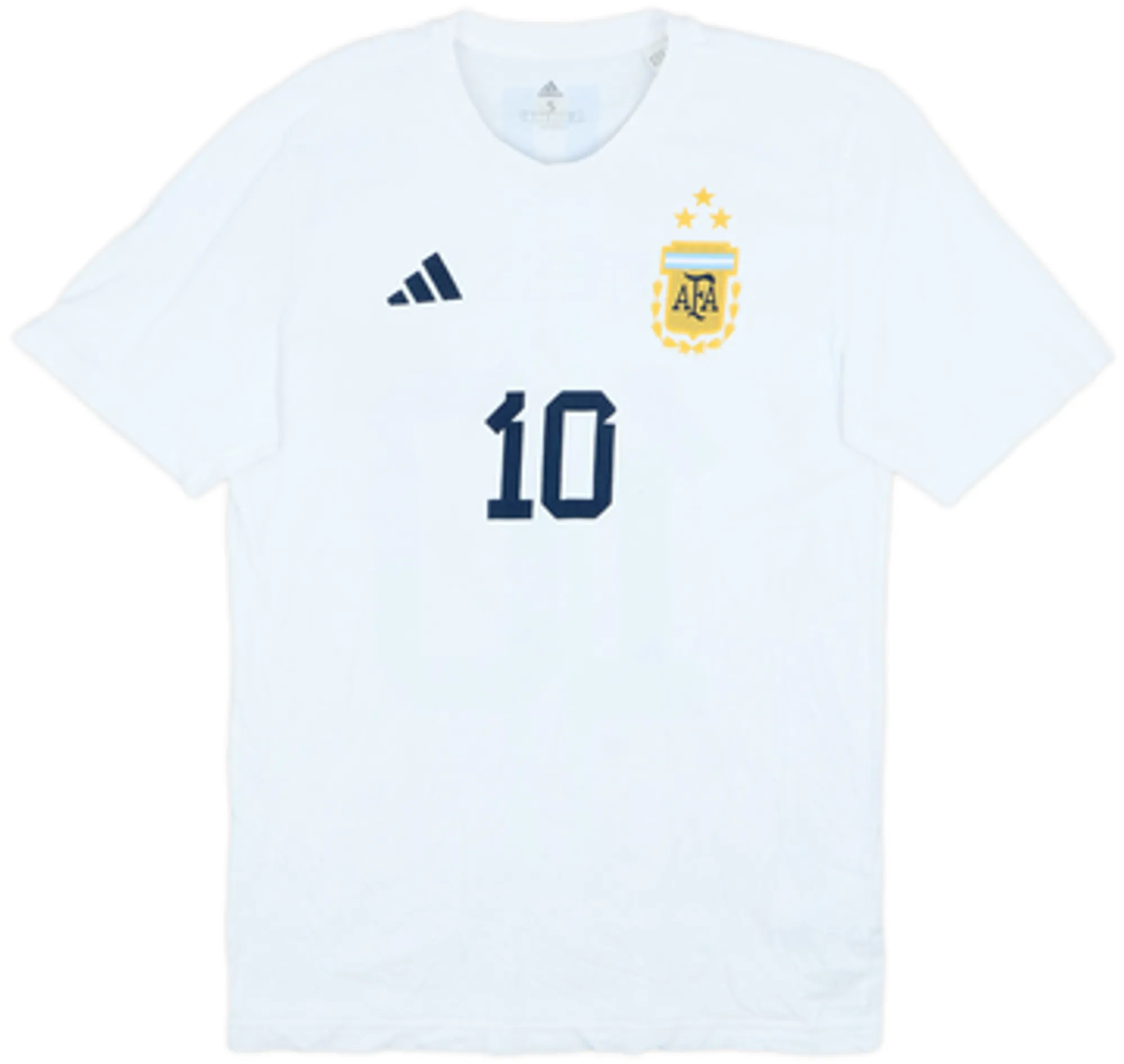 2022-23 Argentina adidas Cotton Tee Messi #10 - 8/10 - (S)