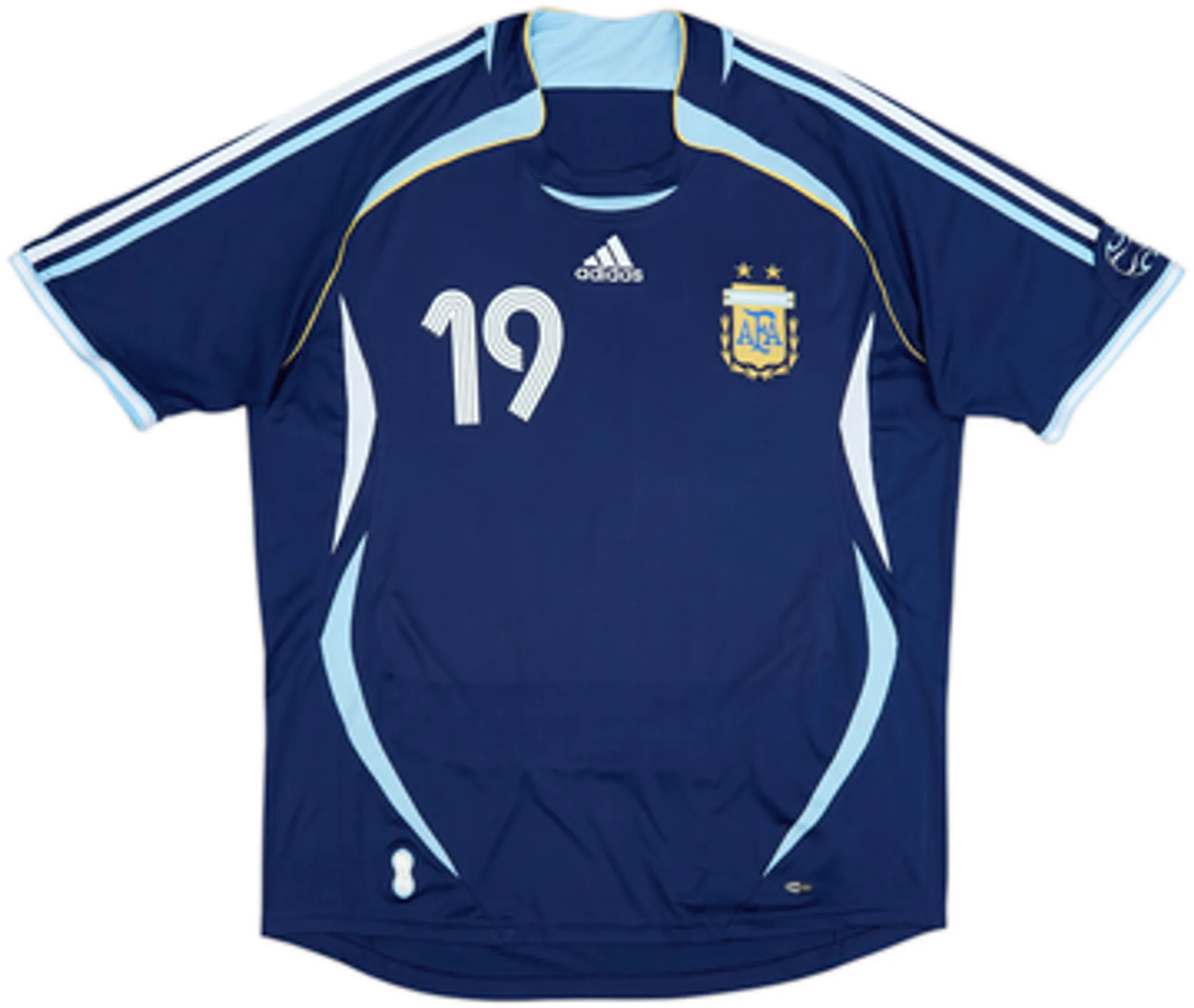 2006-07 Argentina Away Shirt Messi #19 - 9/10 - (XXL)