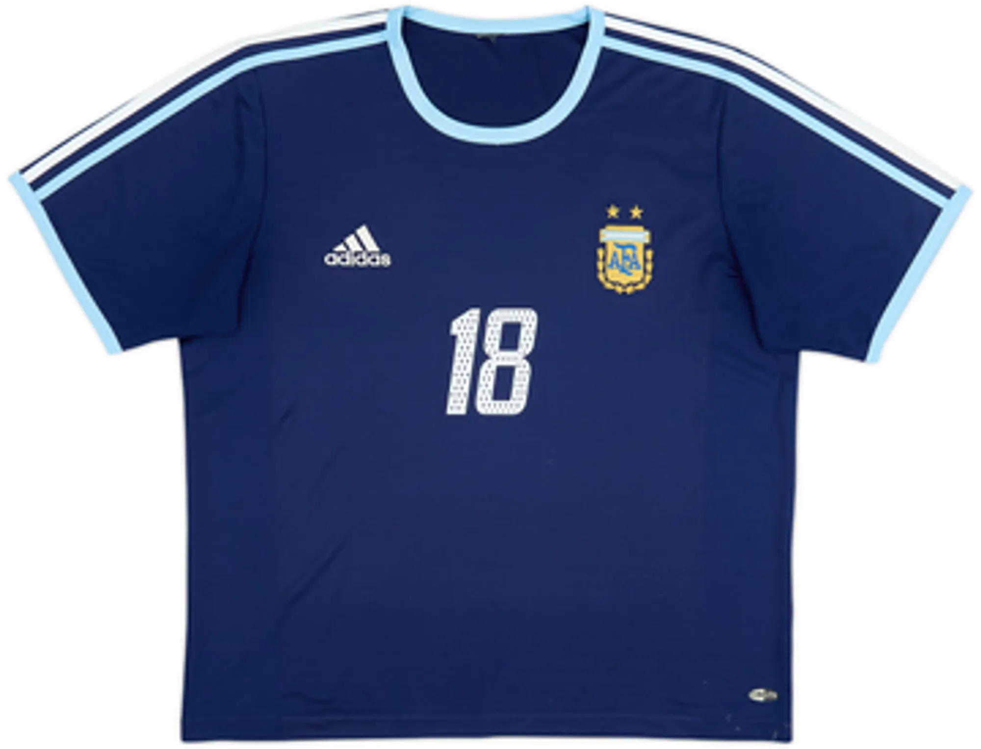 2004-05 Argentina Basic Away Shirt Messi #18 - 6/10 - (XL)