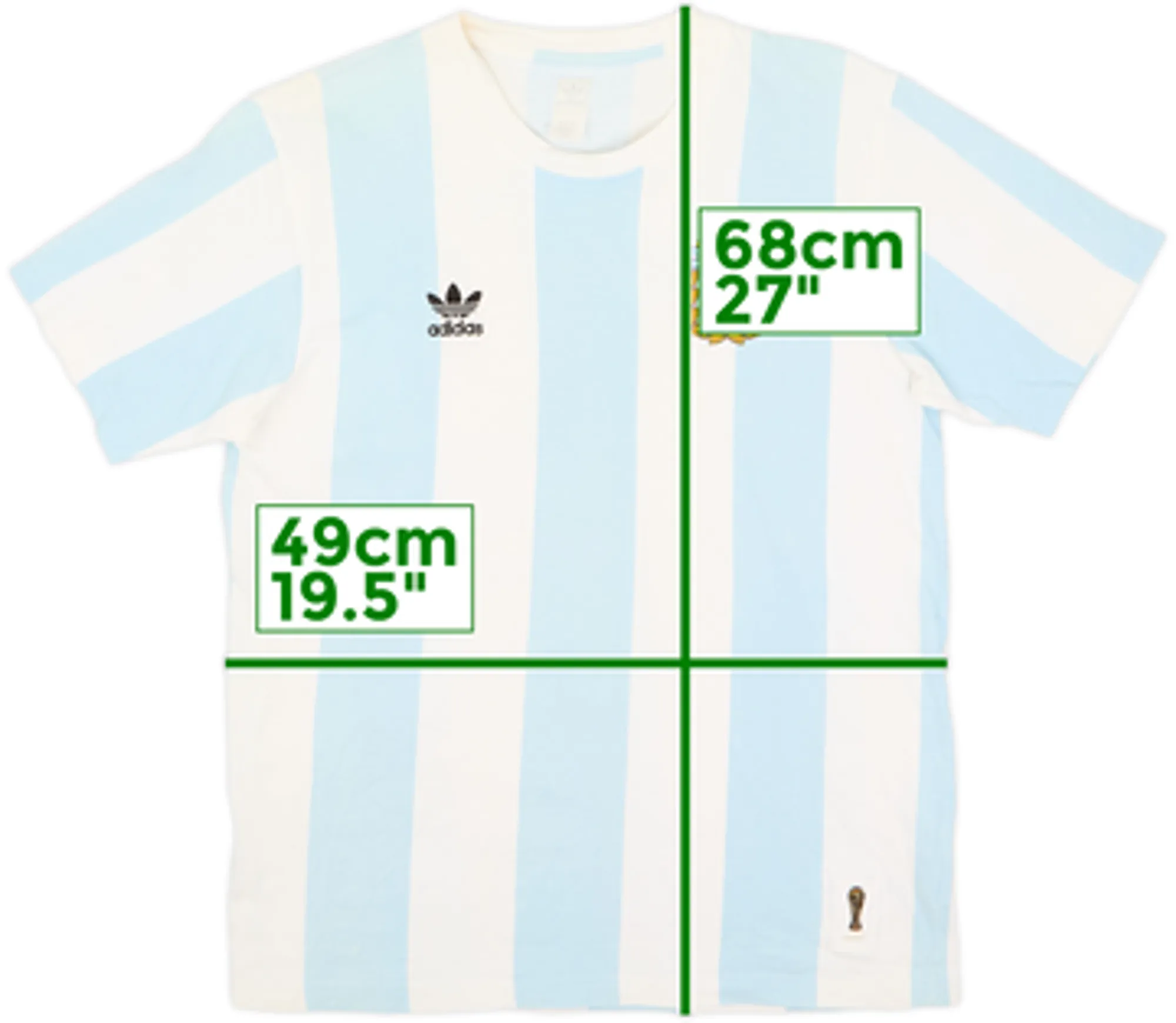 2005-06 Argentina adidas Originals Retro Tee - 8/10 - (M)