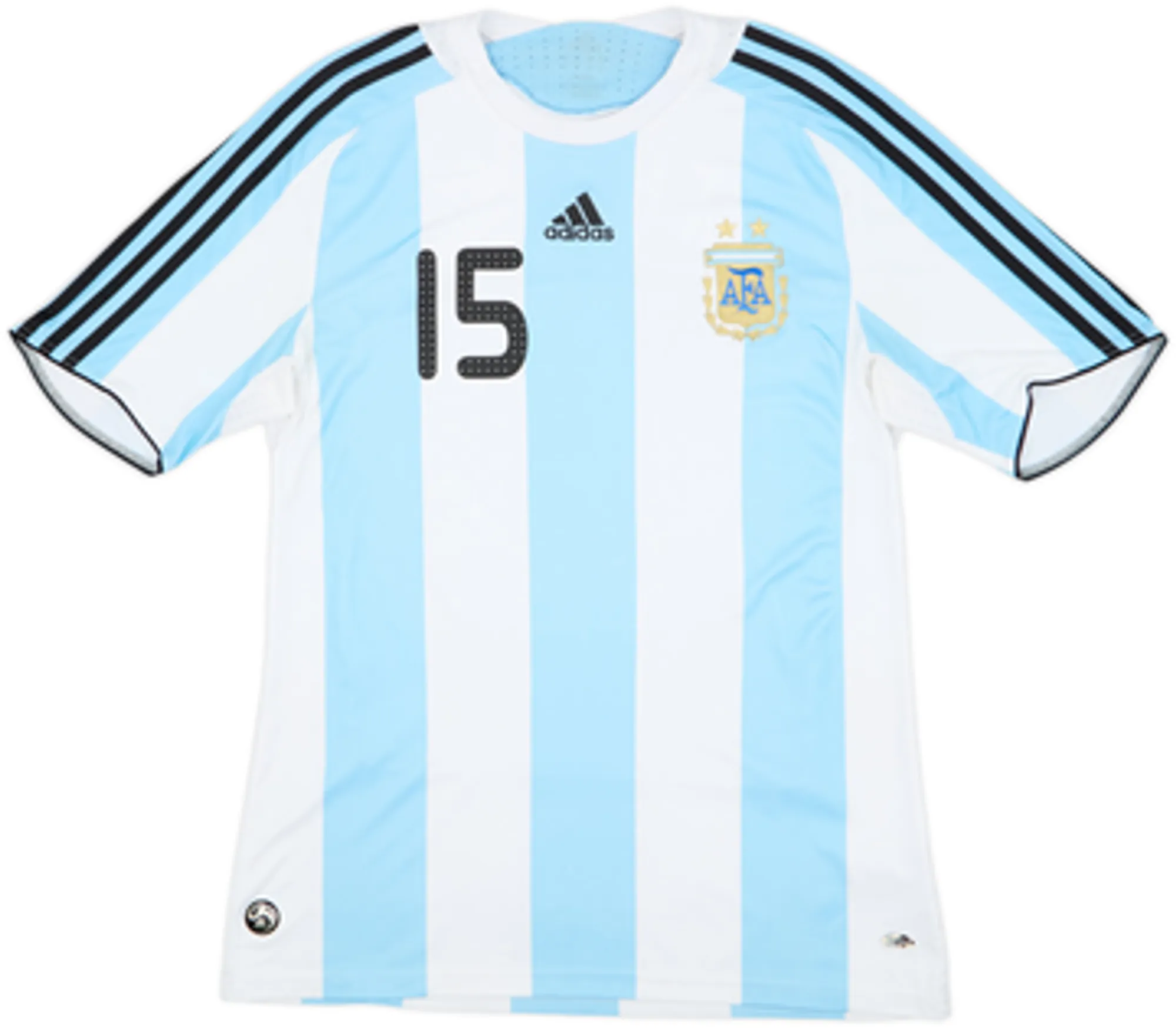 2007-09 Argentina Home Shirt Messi #15 - 9/10 - (L)