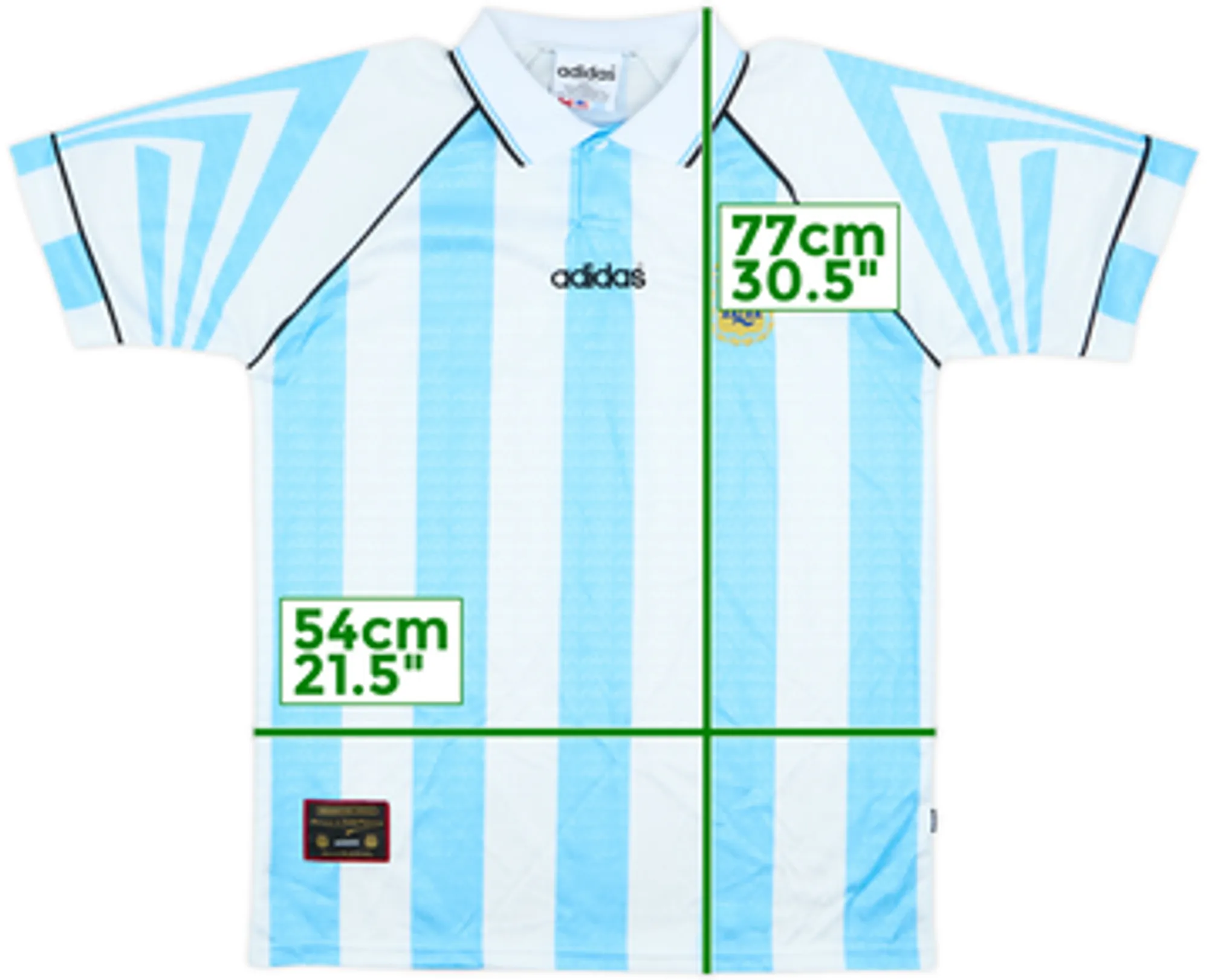 1996-98 Argentina Home Shirt - 9/10 - (L)