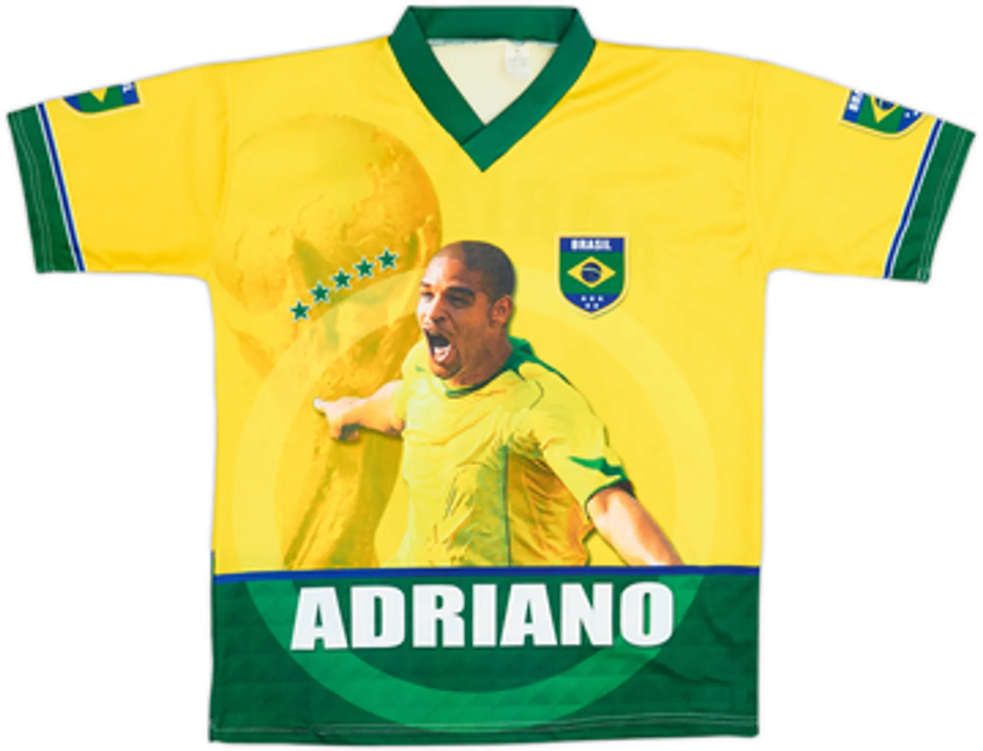 2004-06 Brazil Adriano Fan Shirt - 8/10 - (M)